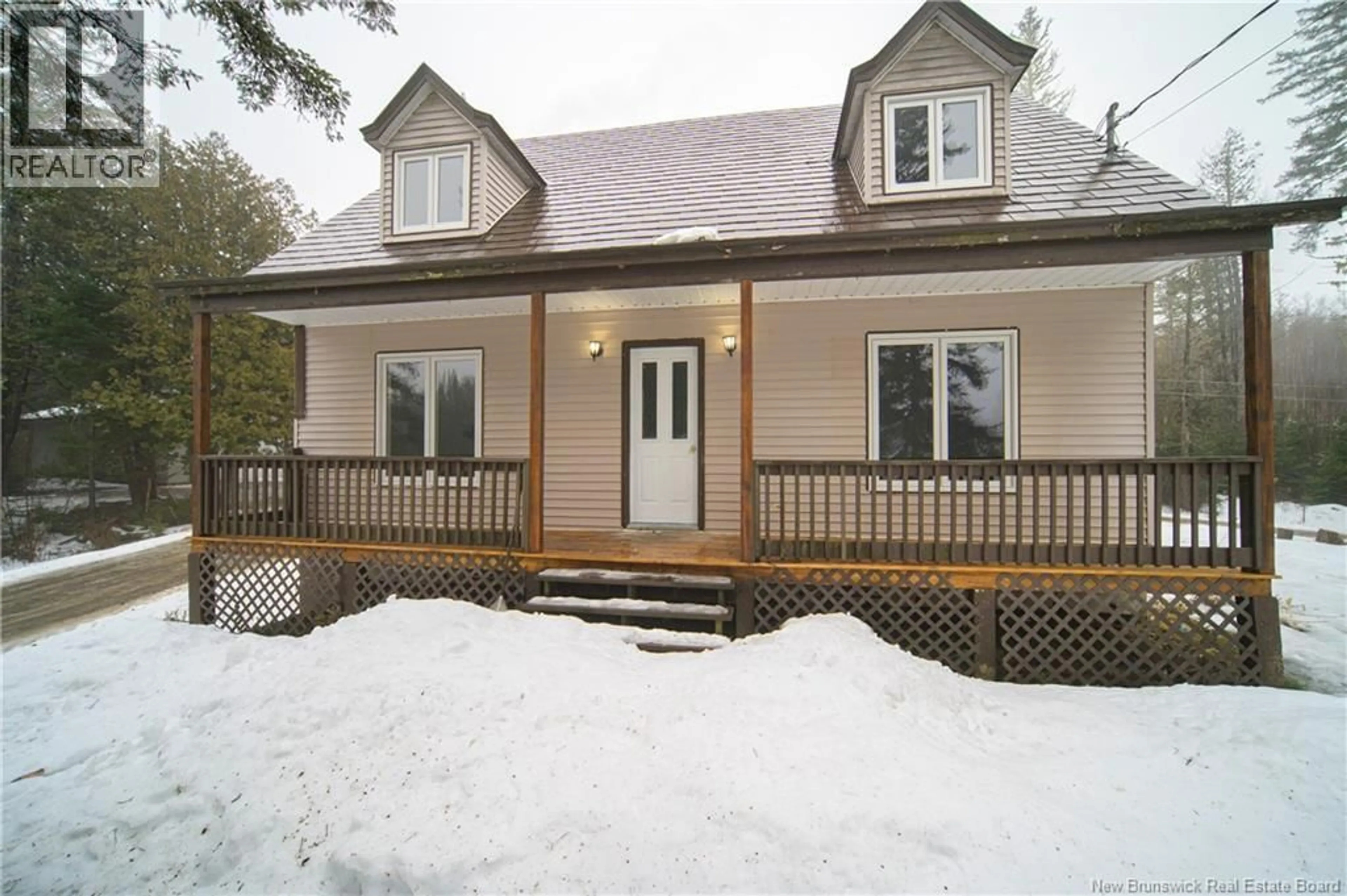 Home with vinyl exterior material, street for 1105 ROUTE 595 ROUTE, Nackawic New Brunswick E6G2K4