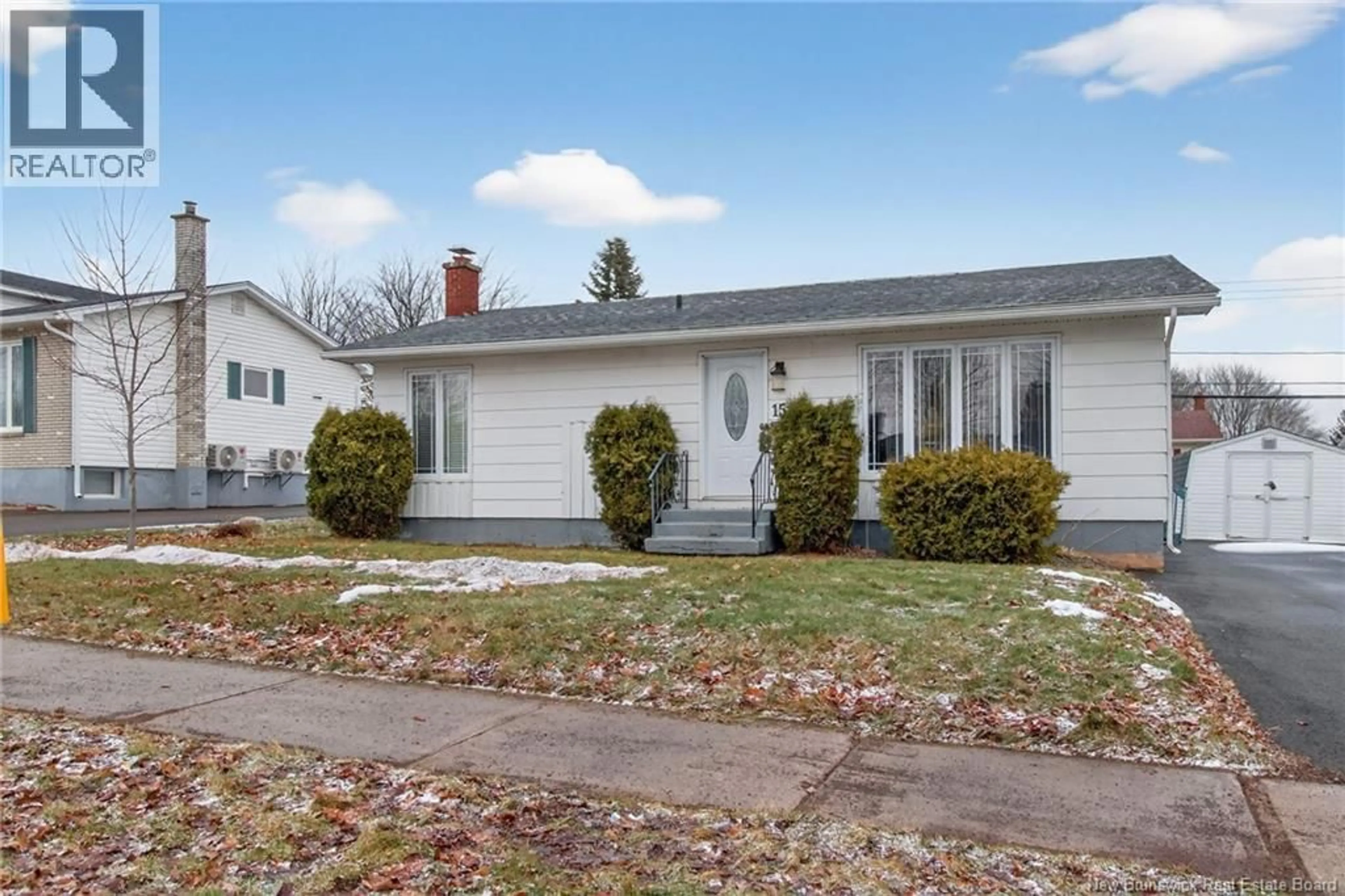 Home with vinyl exterior material, street for 15 MAGELLAN DRIVE, Moncton New Brunswick E1A5P3