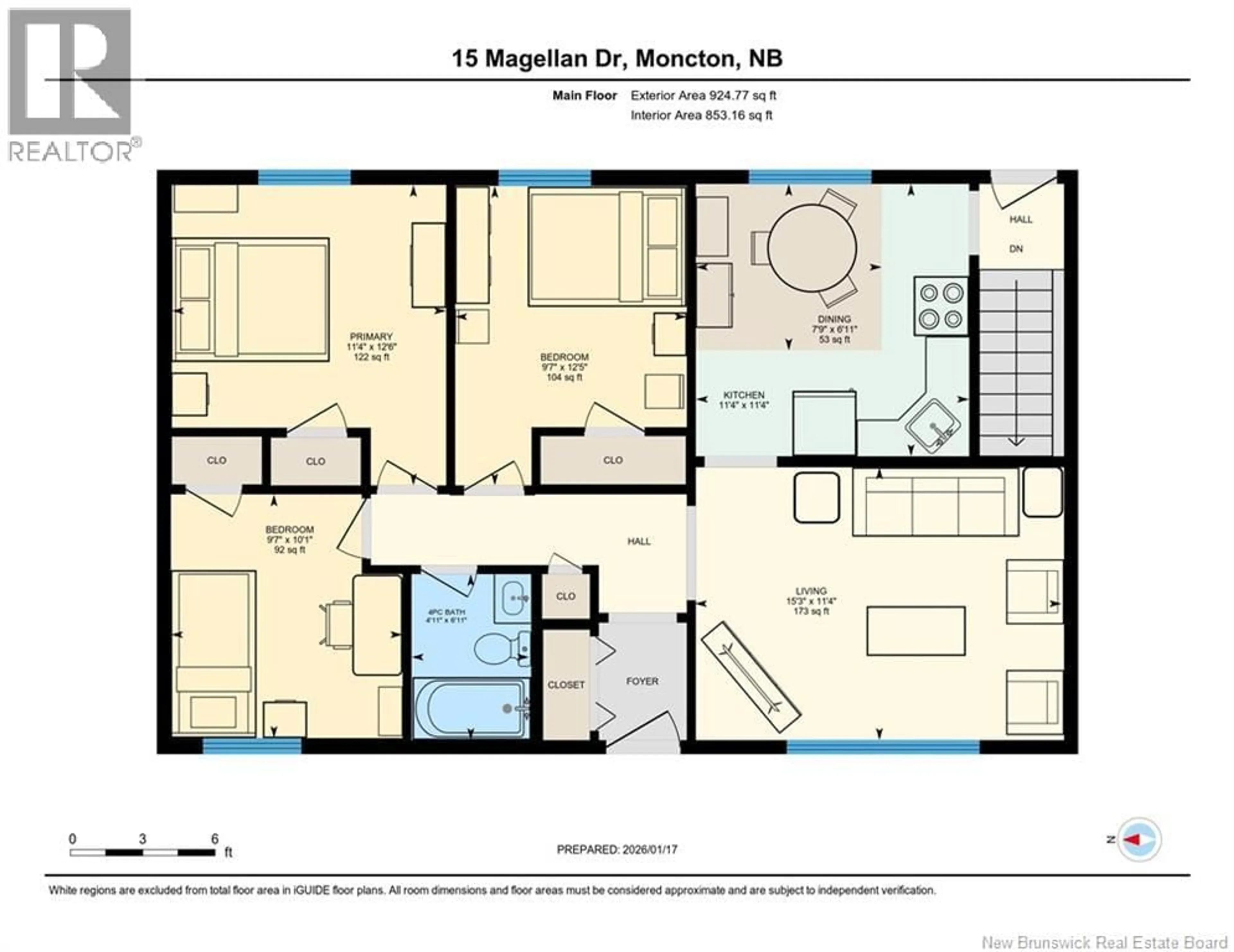 Floor plan for 15 MAGELLAN DRIVE, Moncton New Brunswick E1A5P3