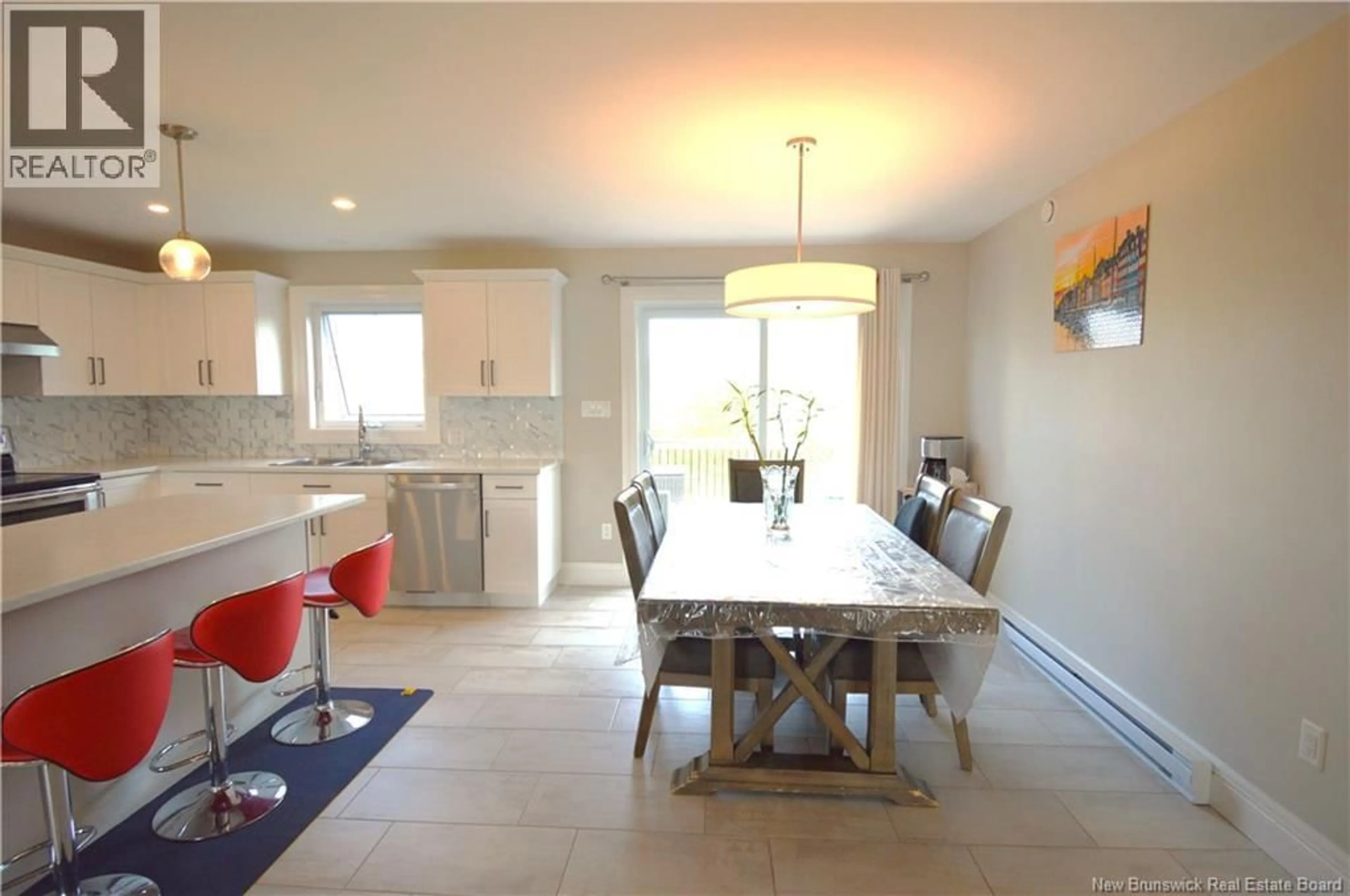 Open concept kitchen, ceramic/tile floor for 6 DOMINIQUE STREET, Shediac New Brunswick E4P0S2