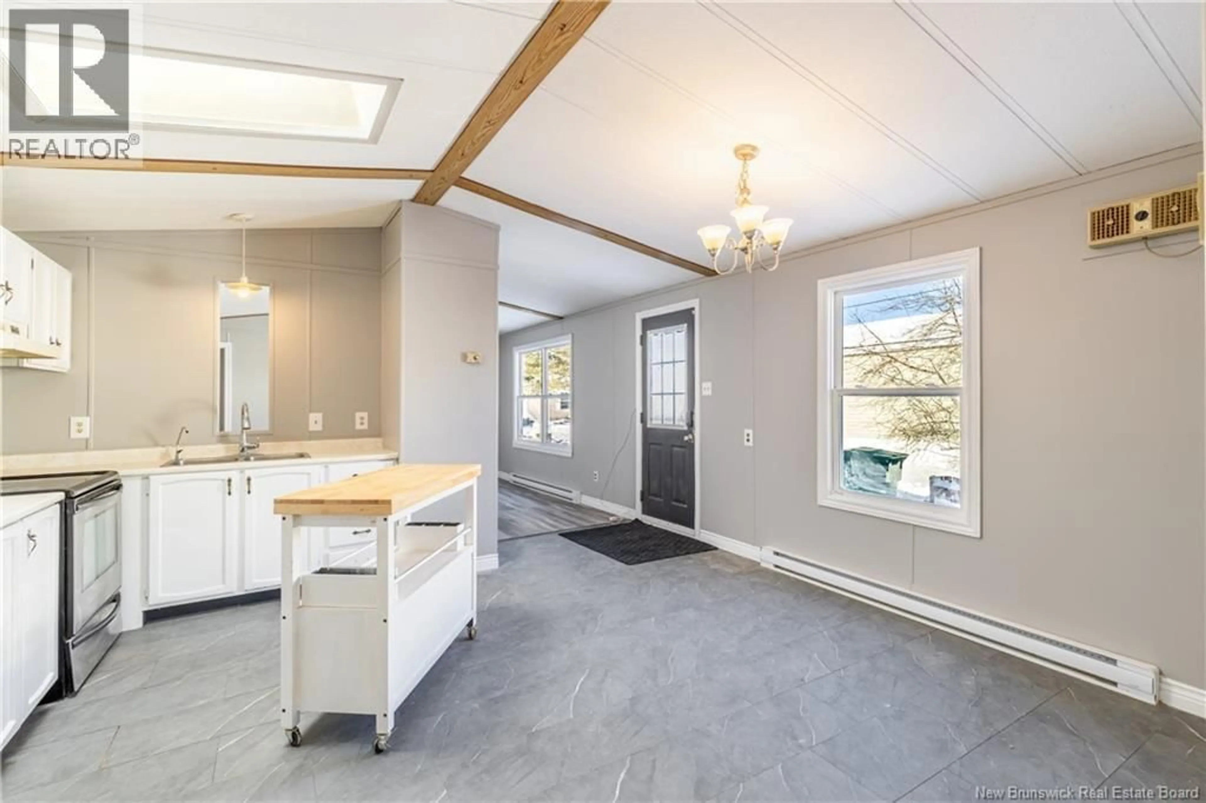 Open concept kitchen, ceramic/tile floor for 6 ROY STREET, Lincoln New Brunswick E3B6S6