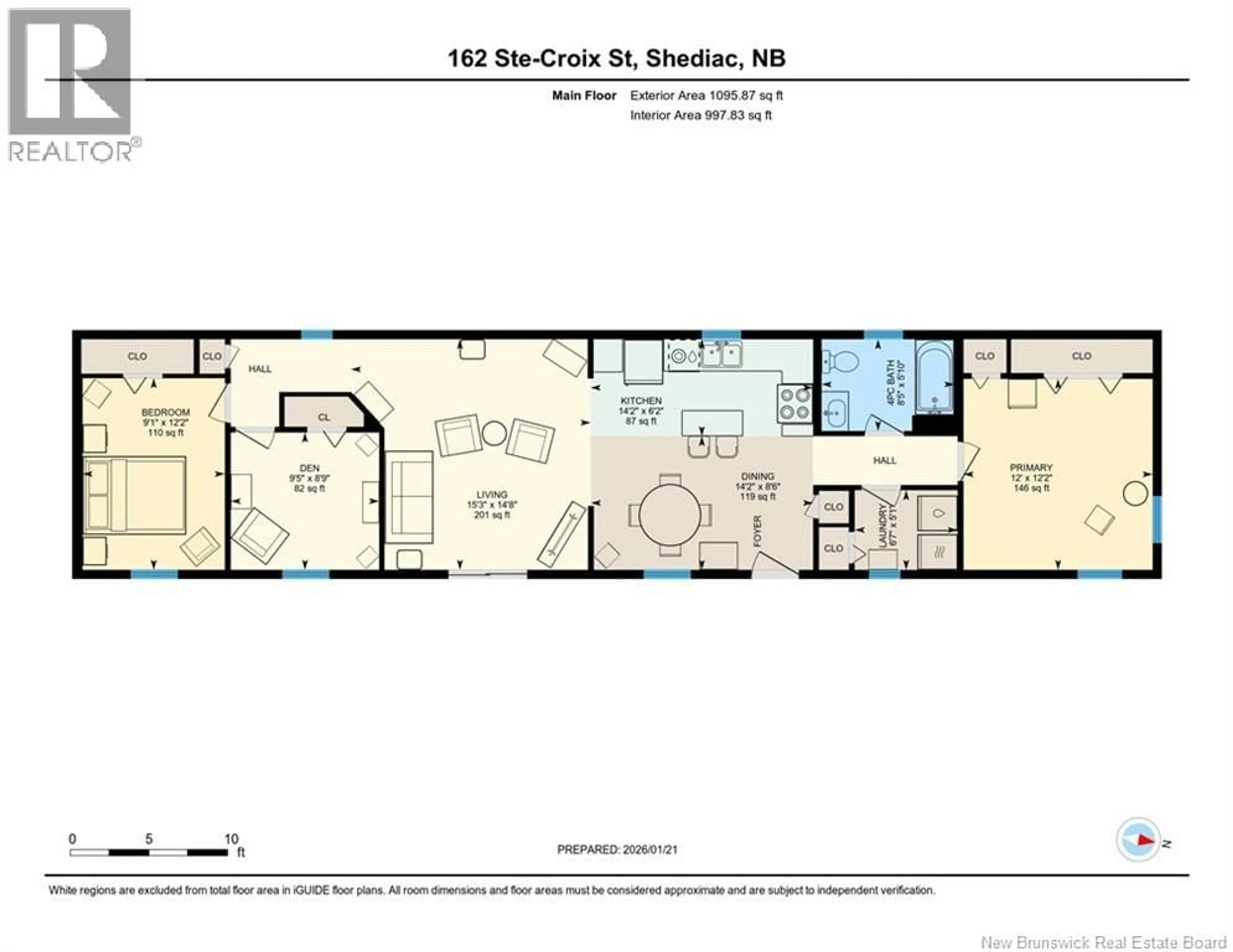Floor plan for 162 STE. CROIX, Shediac New Brunswick E4P0C4