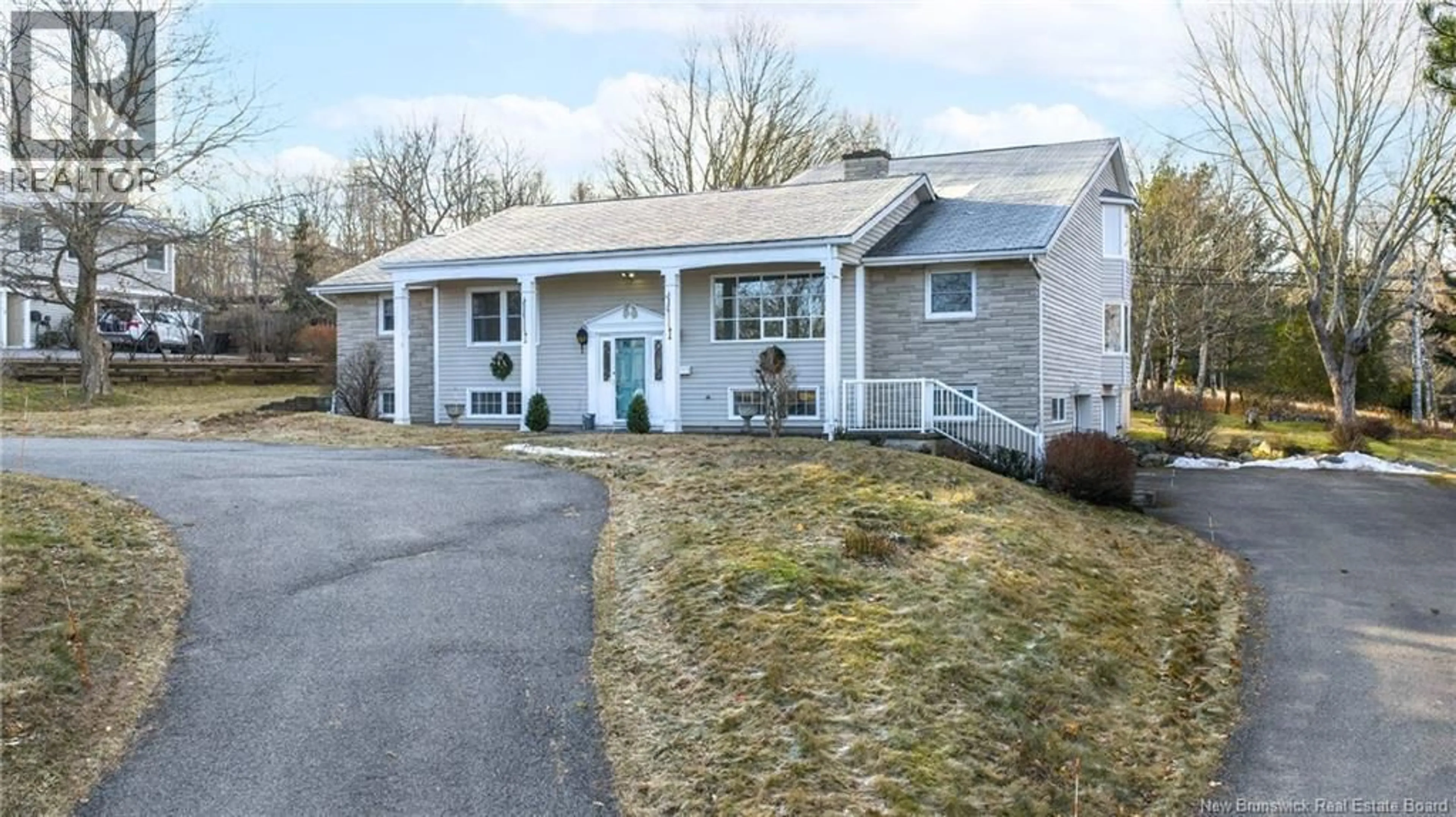 Home with vinyl exterior material, street for 56 HORTON ROAD, Rothesay New Brunswick E2H1P8
