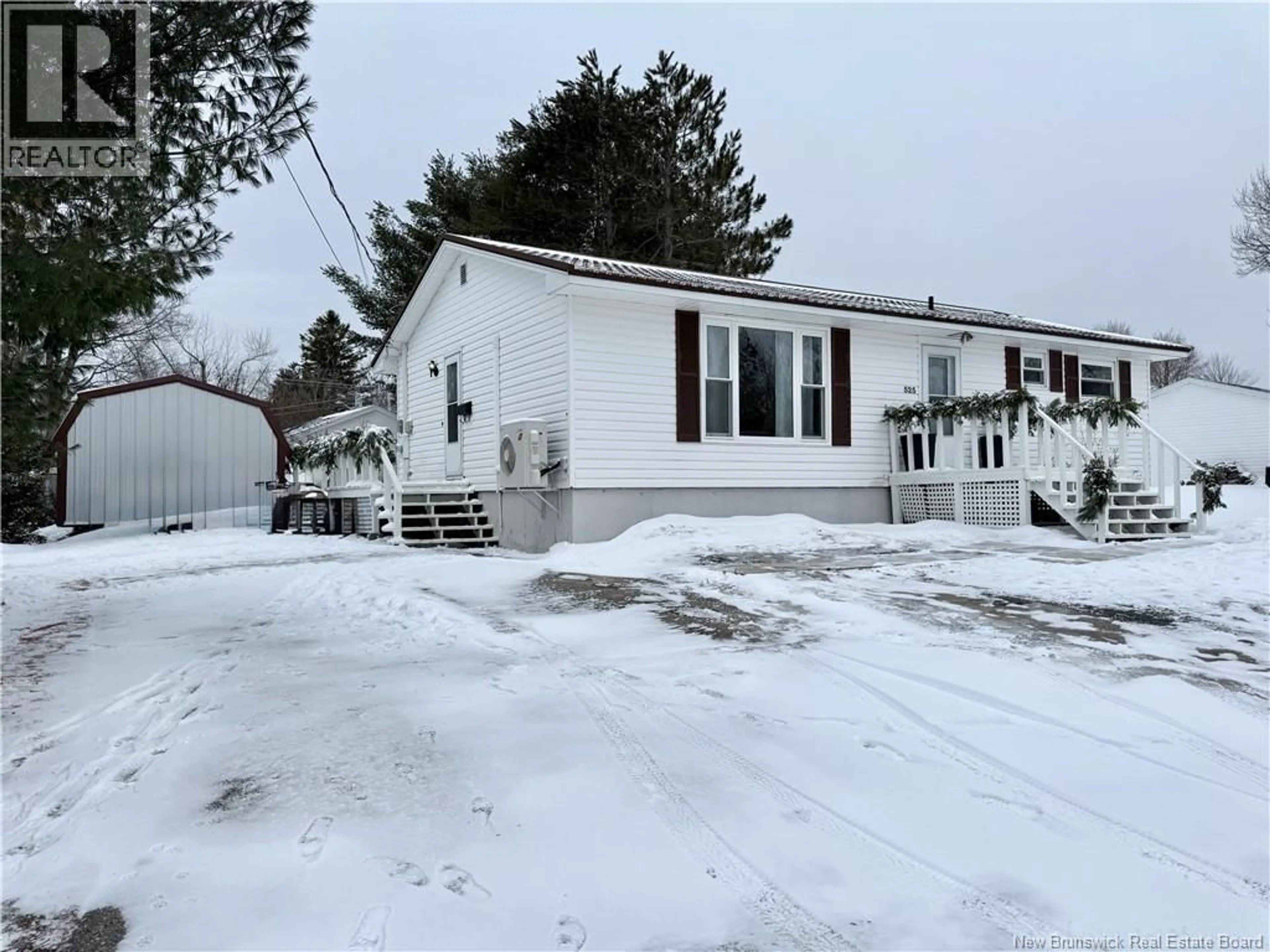 Home with vinyl exterior material, street for 525 FLYNN LANE, Miramichi New Brunswick E1V3S2