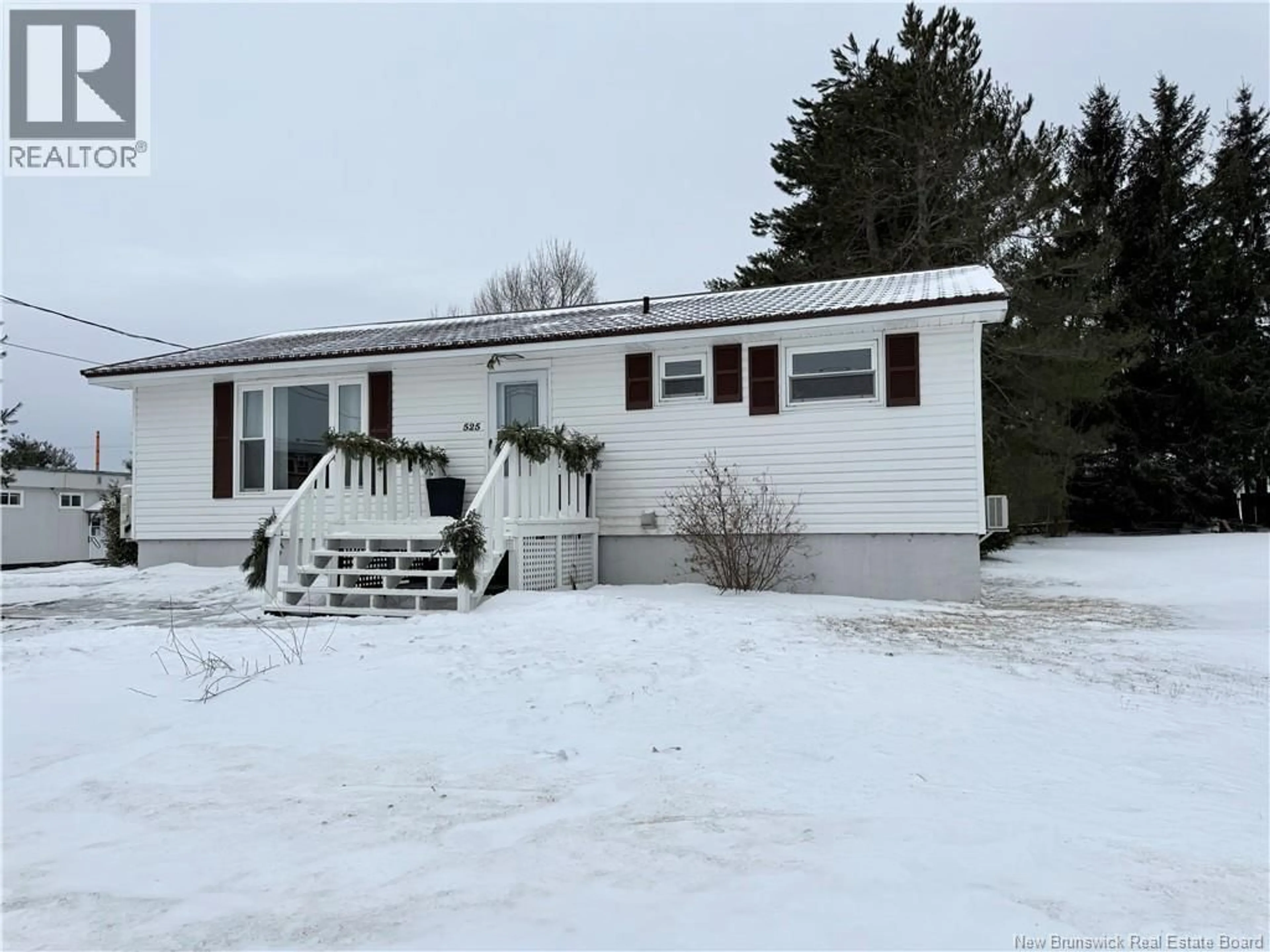 Home with vinyl exterior material, street for 525 FLYNN LANE, Miramichi New Brunswick E1V3S2