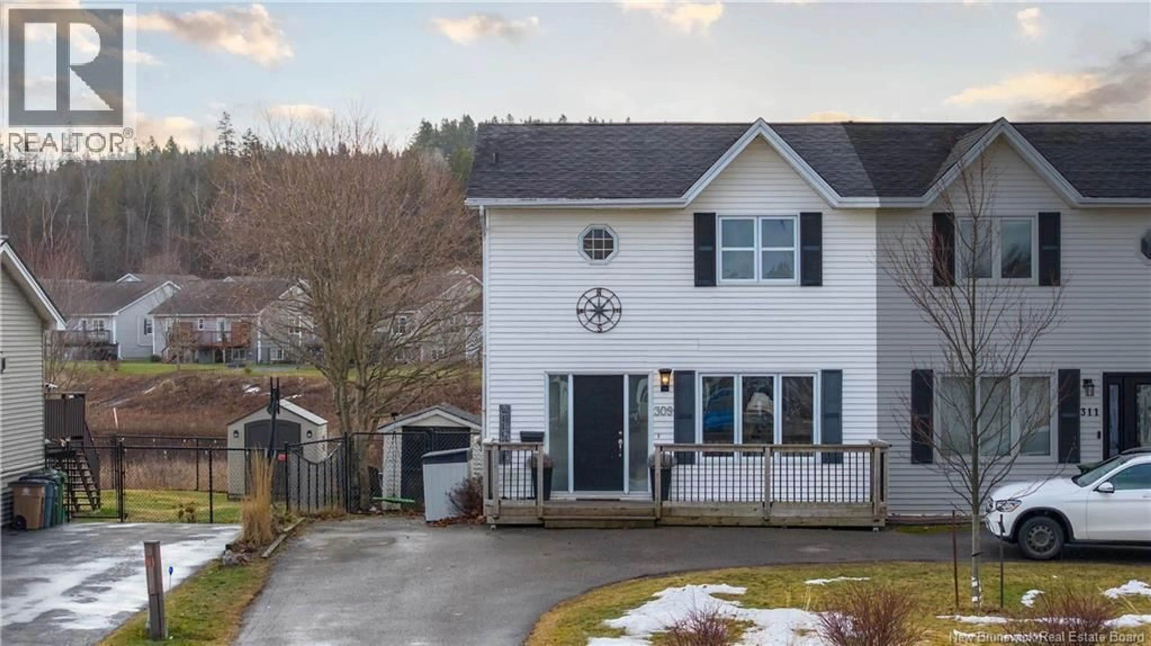 Home with vinyl exterior material, street for 309 BOARS HEAD ROAD, Saint John New Brunswick E2K5B9