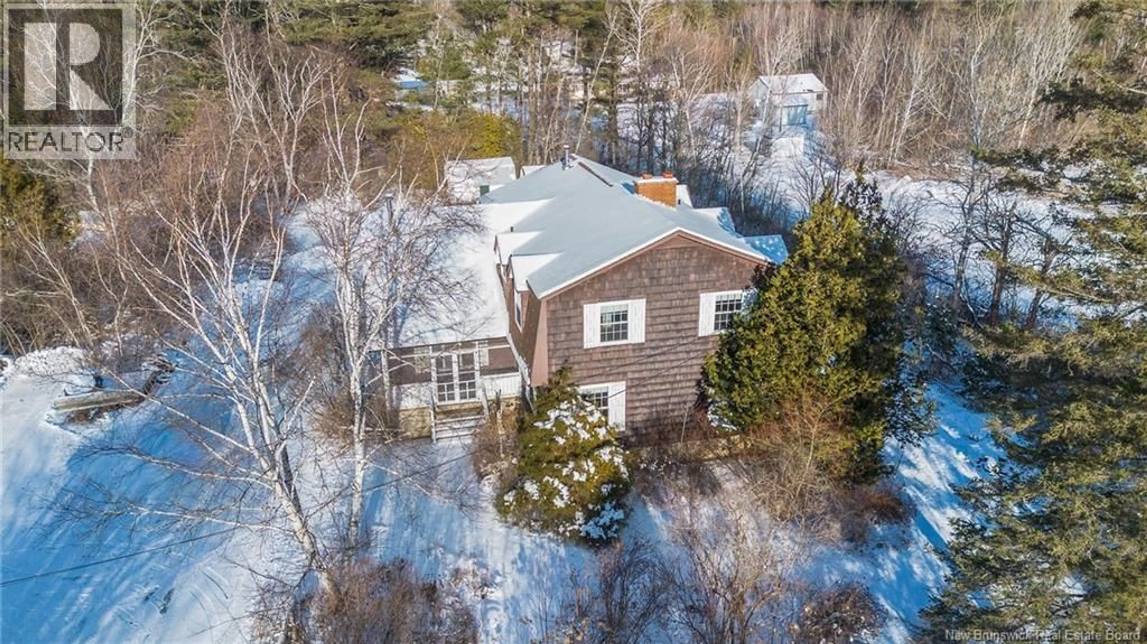 A pic from outside/outdoor area/front of a property/back of a property/a pic from drone, unknown for 367 ROUTE 105, Maugerville New Brunswick E3A8N6
