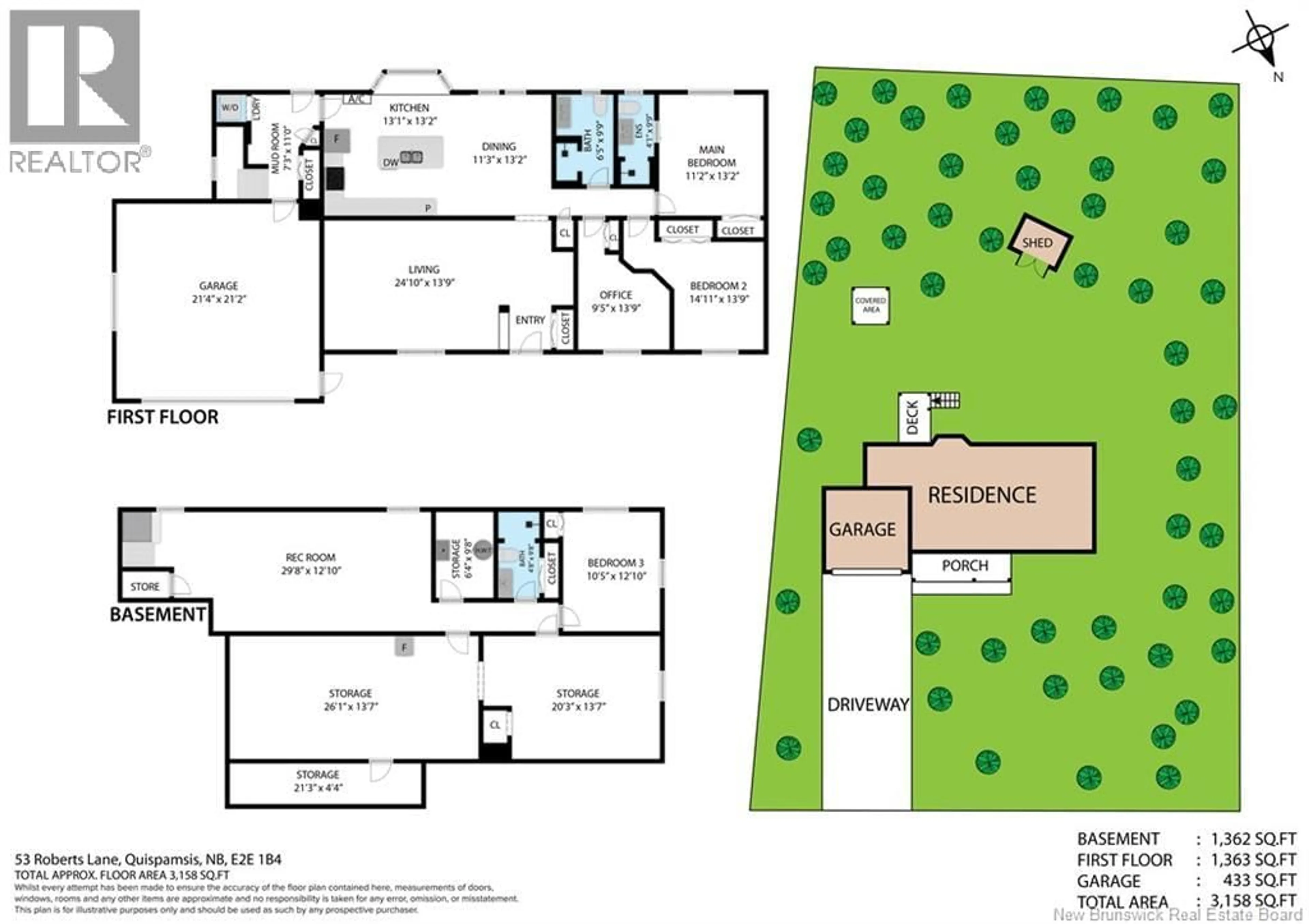Floor plan for 53 ROBERTS LANE, Quispamsis New Brunswick E2E1B4