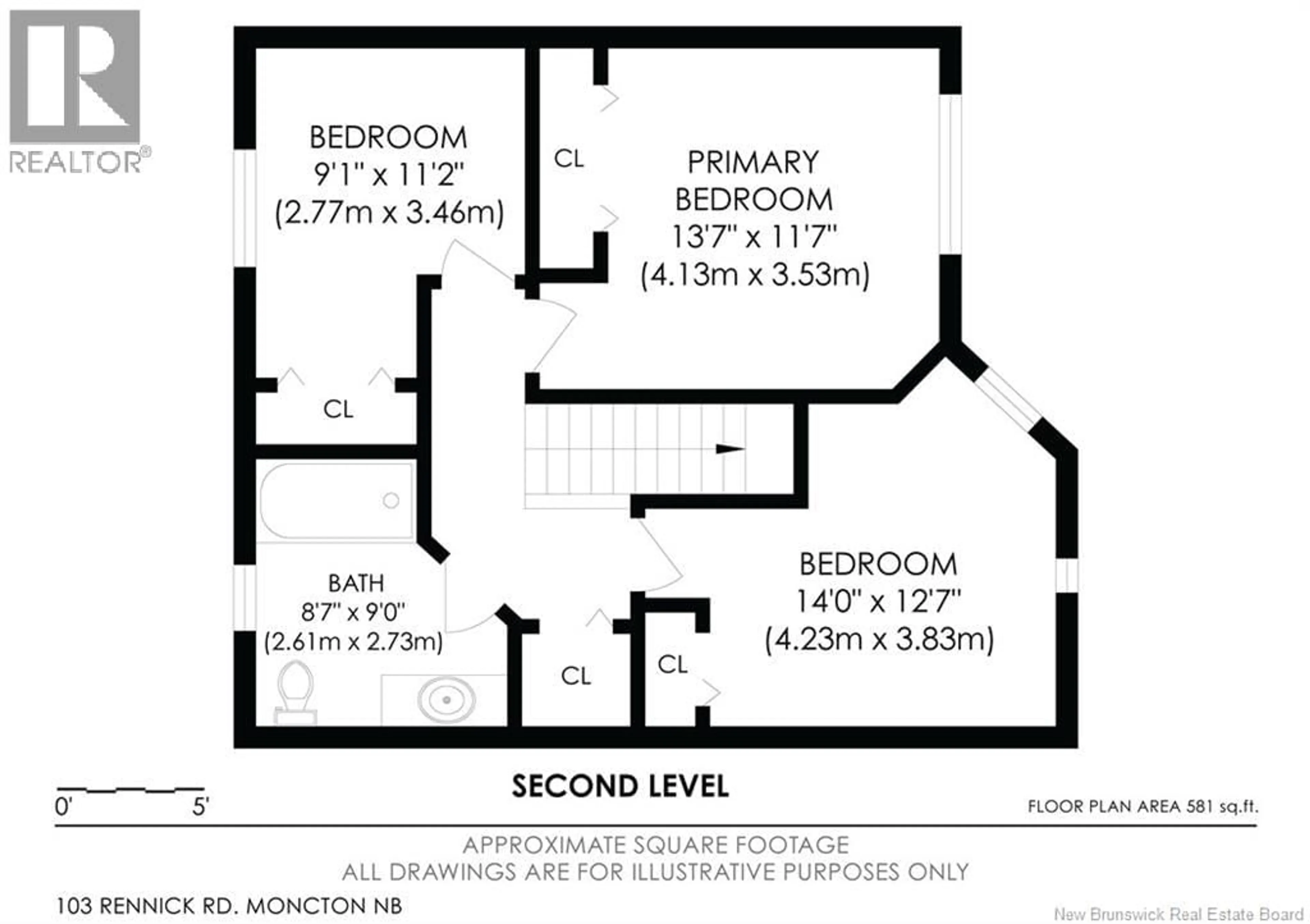 Floor plan for 103 RENNICK ROAD, Moncton New Brunswick E1G4X2