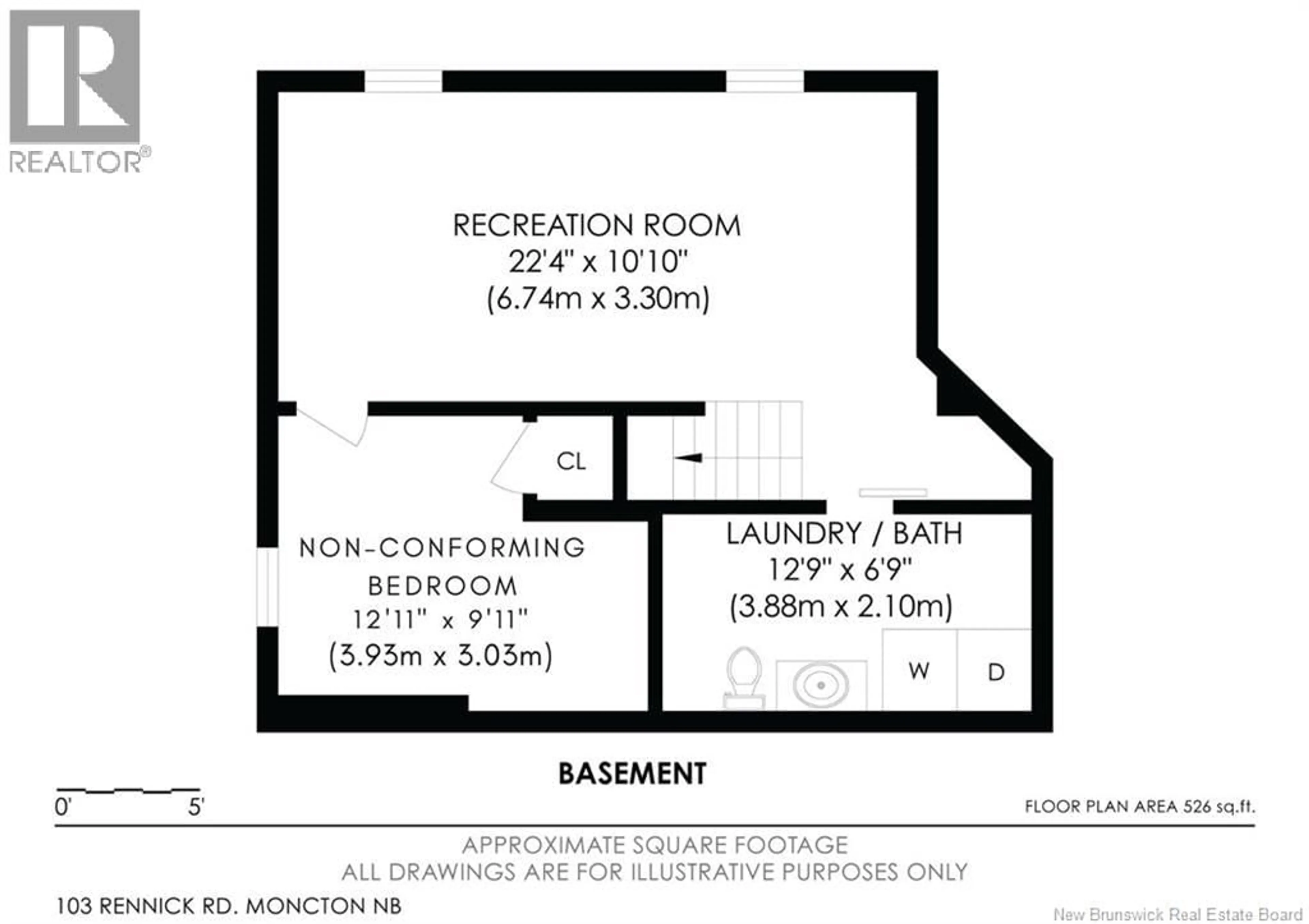 Floor plan for 103 RENNICK ROAD, Moncton New Brunswick E1G4X2