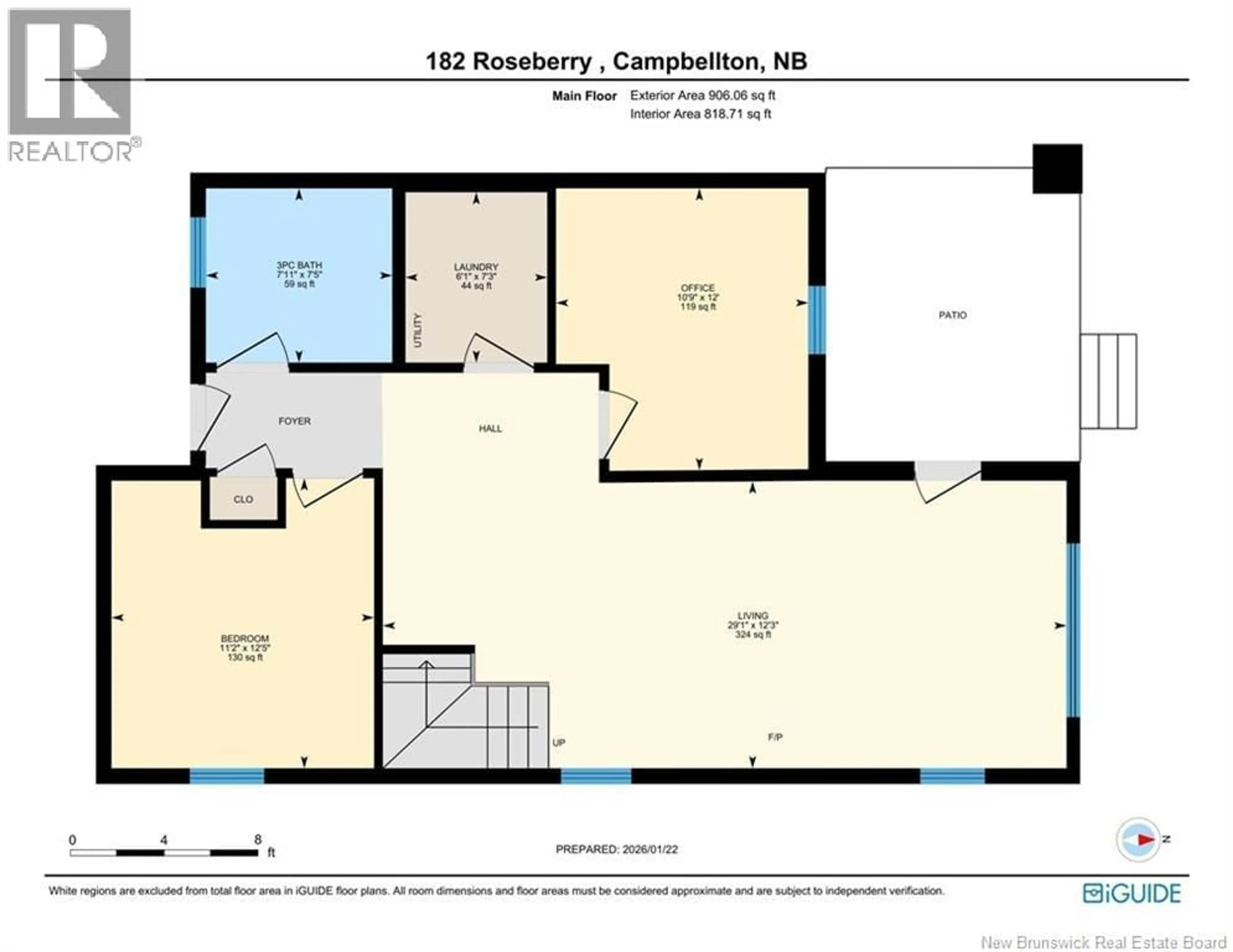 Floor plan for 182 ROSEBERRY STREET, Campbellton New Brunswick E3N2H3