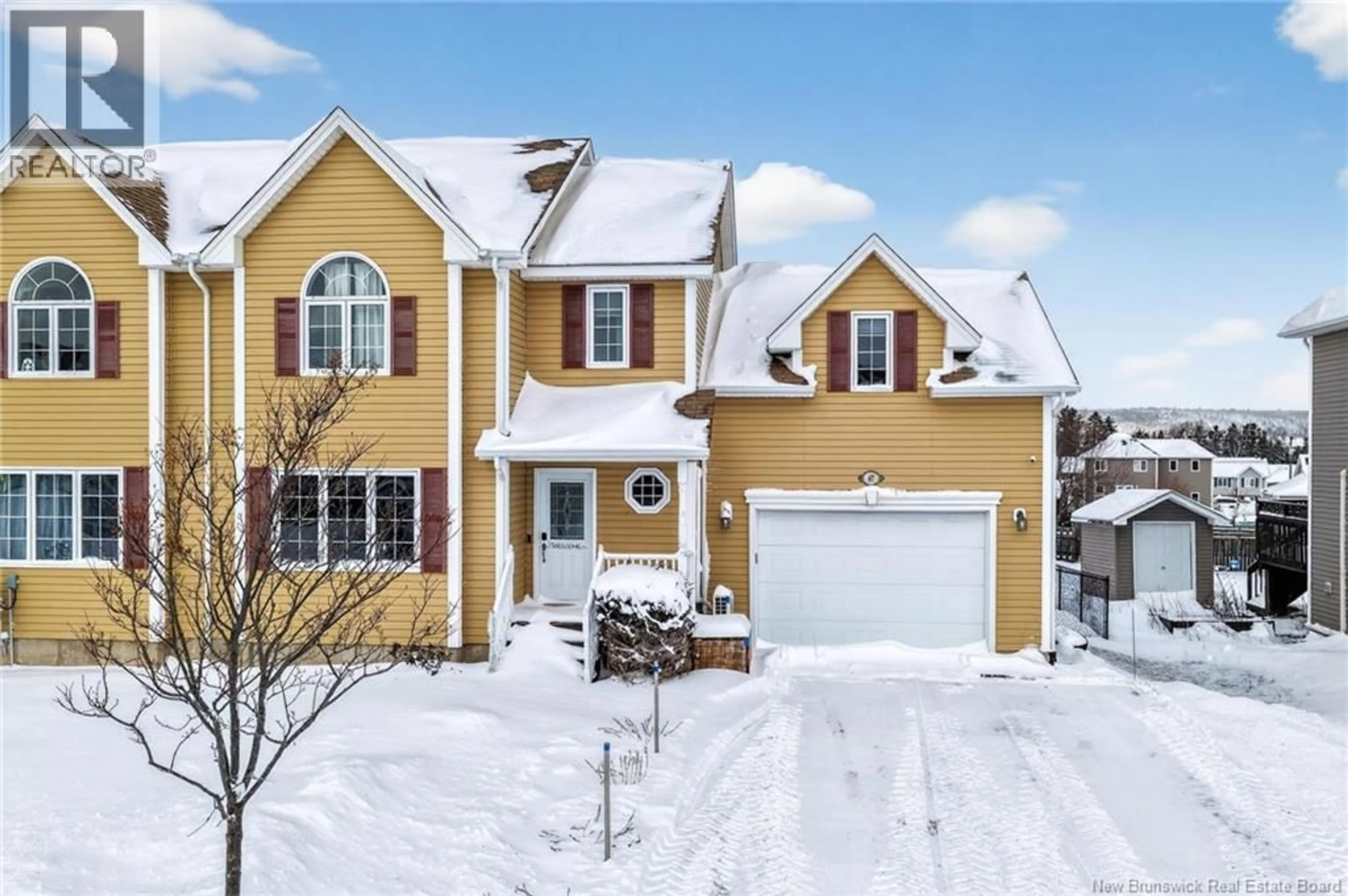 Home with vinyl exterior material, street for 67 RAINFORD COURT, Moncton New Brunswick E1G0T4