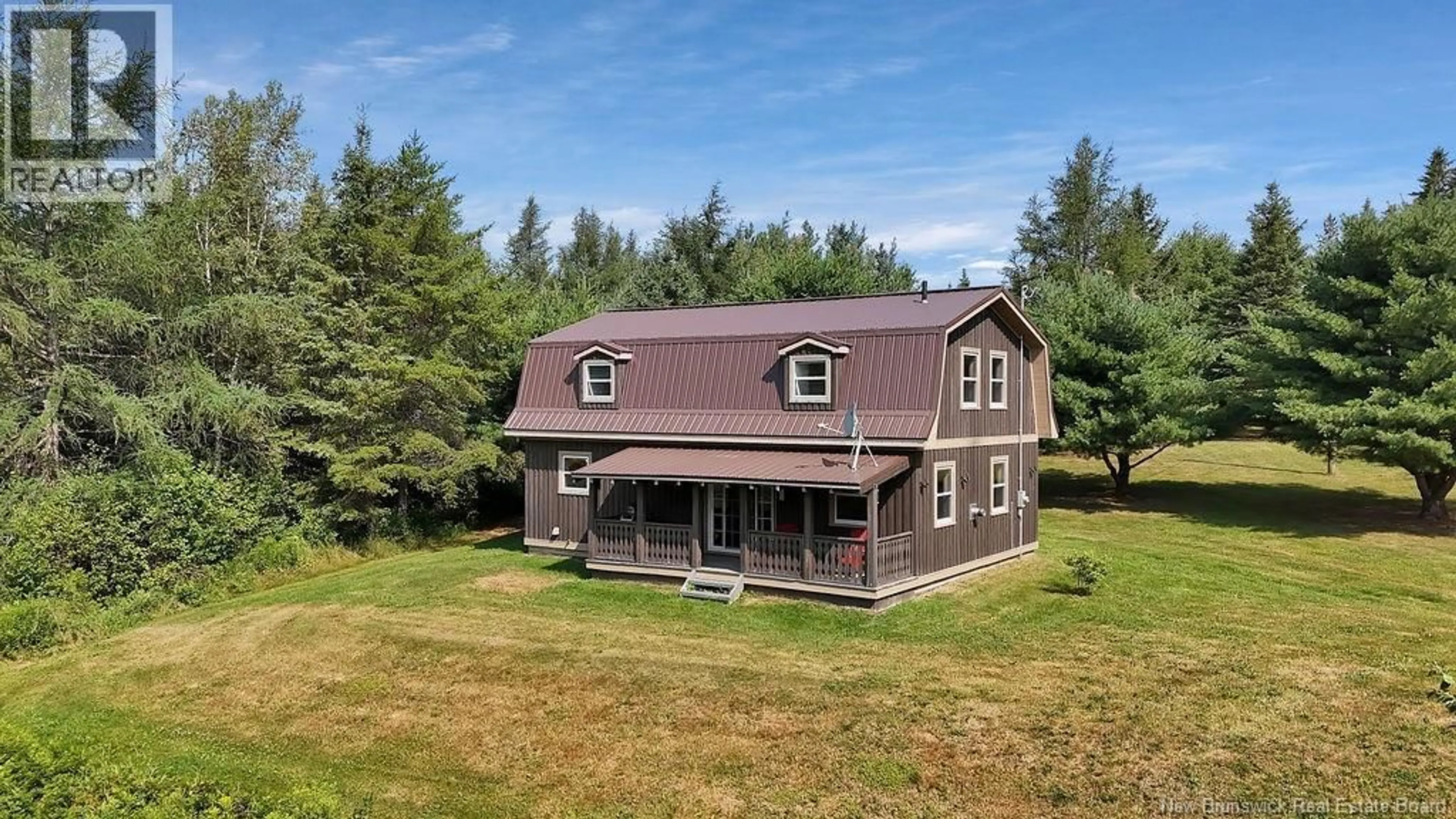 A pic from outside/outdoor area/front of a property/back of a property/a pic from drone, building for 1369 ROUTE 470, West Branch New Brunswick E1W5V5