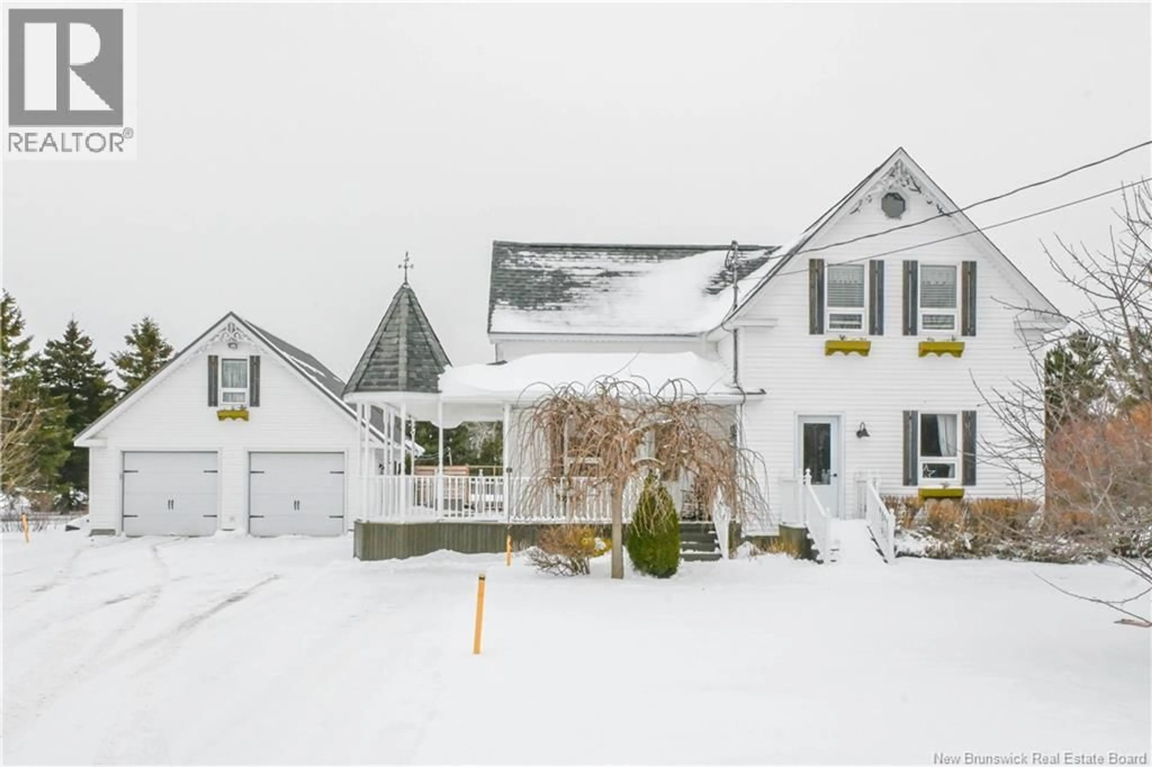 Home with vinyl exterior material, street for 48 MCLAUGHLIN ROAD, Pointe-à-Bouleau New Brunswick E1X2G4