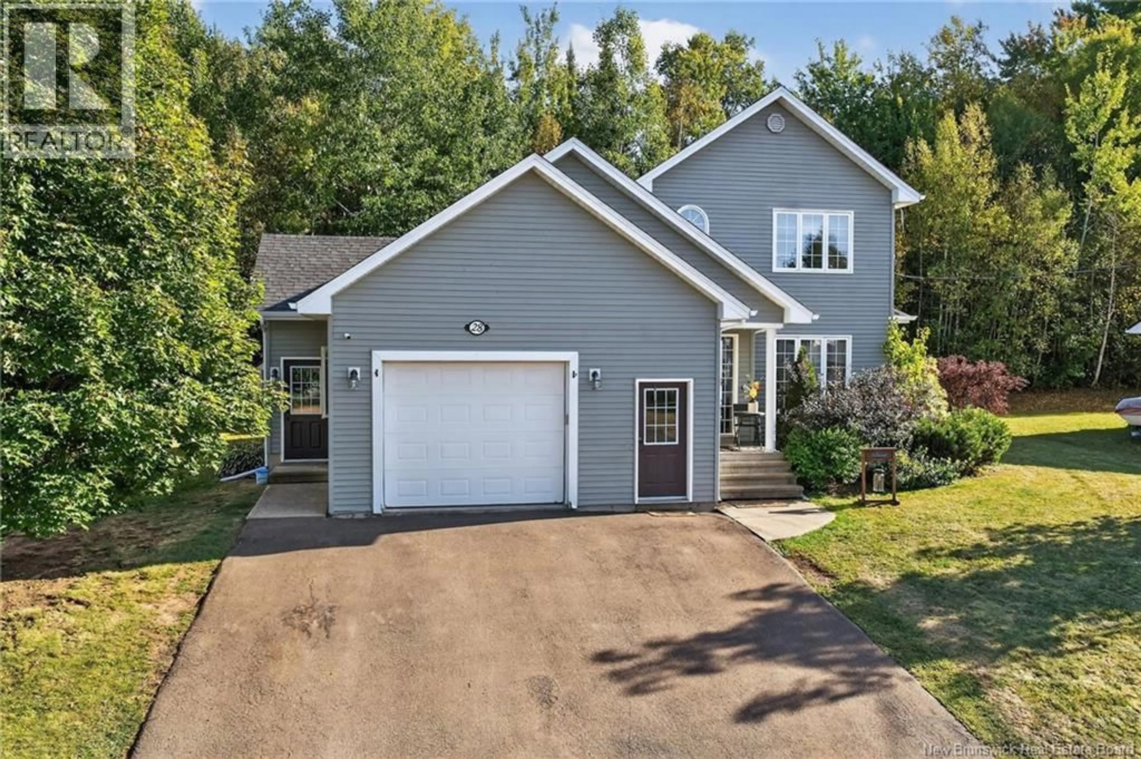 Home with vinyl exterior material, street for 28 GLENFOREST DRIVE, Riverview New Brunswick E1B4X3