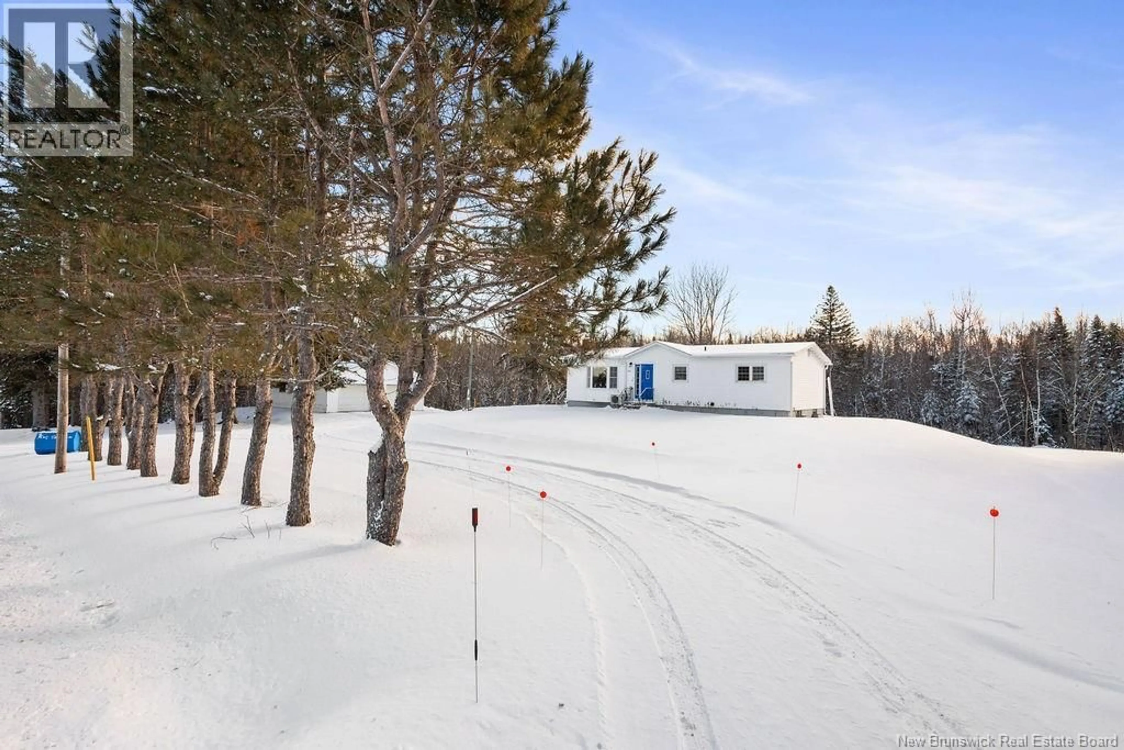 A pic from outside/outdoor area/front of a property/back of a property/a pic from drone, forest/trees view for 7781 ROUTE 117, Black River Bridge New Brunswick E1N5K7