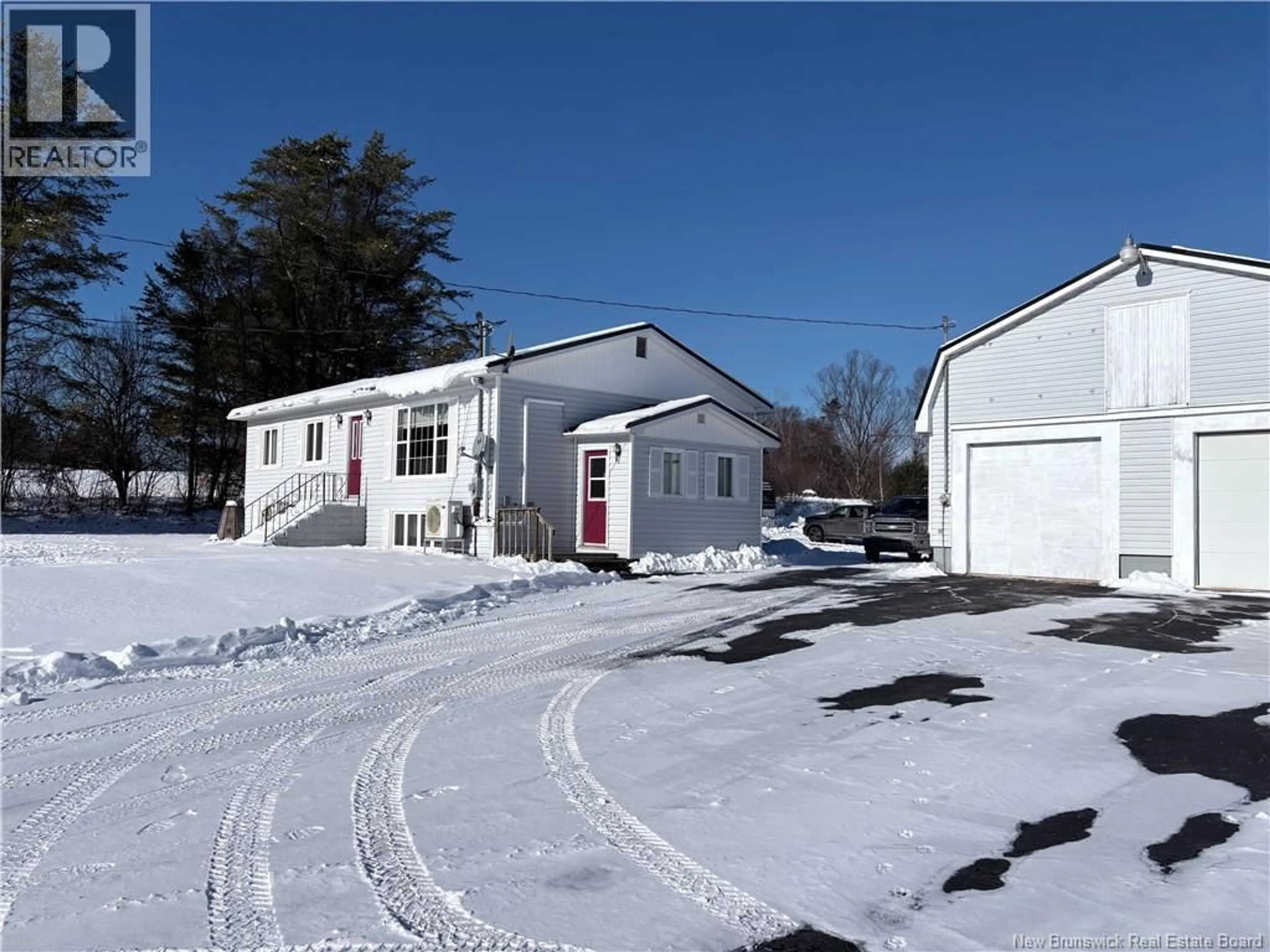 A pic from outside/outdoor area/front of a property/back of a property/a pic from drone, street for 1113 MASCARENE ROAD, Caithness New Brunswick E5C2T6