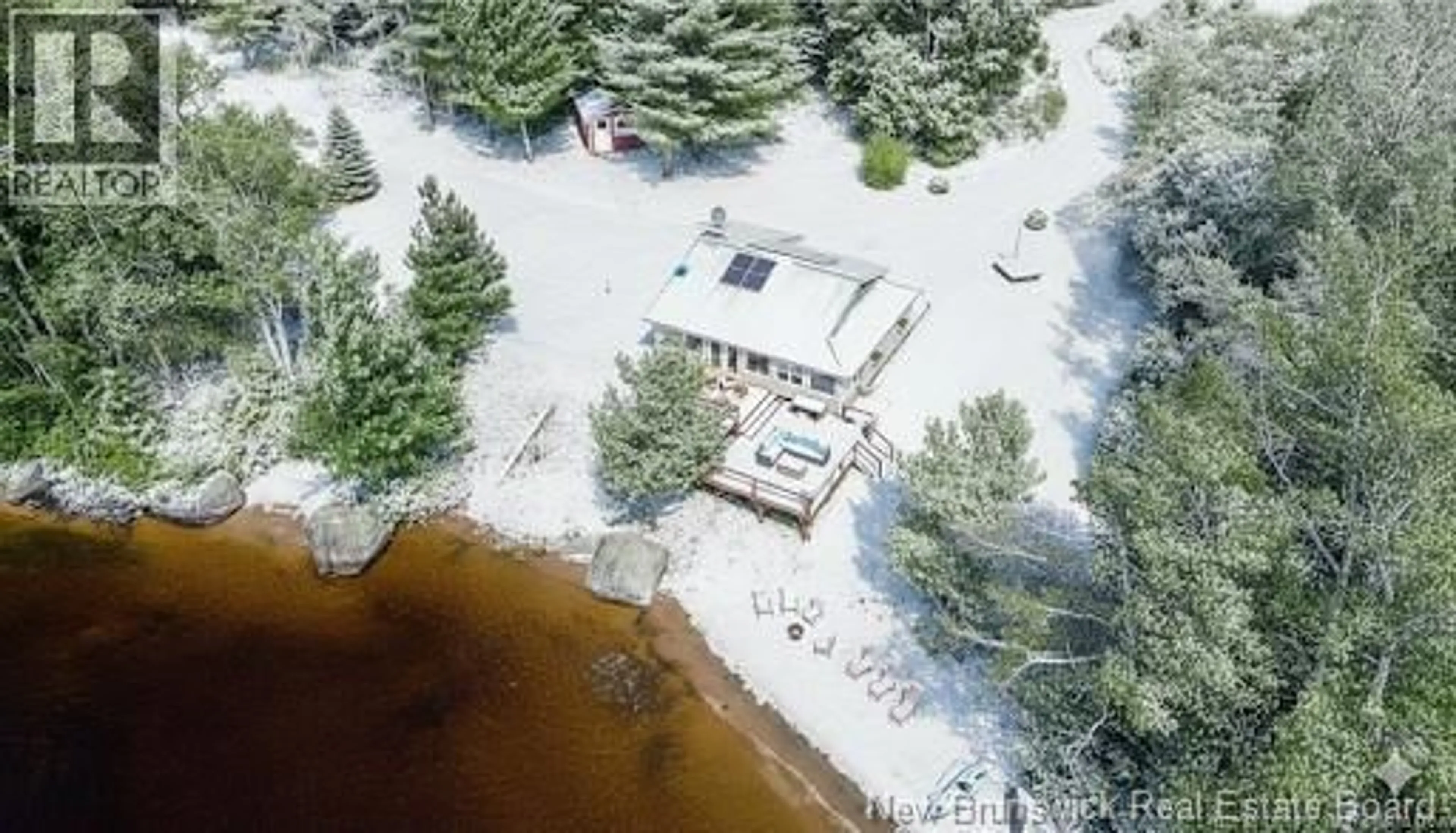 A pic from outside/outdoor area/front of a property/back of a property/a pic from drone, water/lake/river/ocean view for 840 MAGAGUADAVIC SIDING ROAD, Magaguadavic Siding New Brunswick E6K4B4