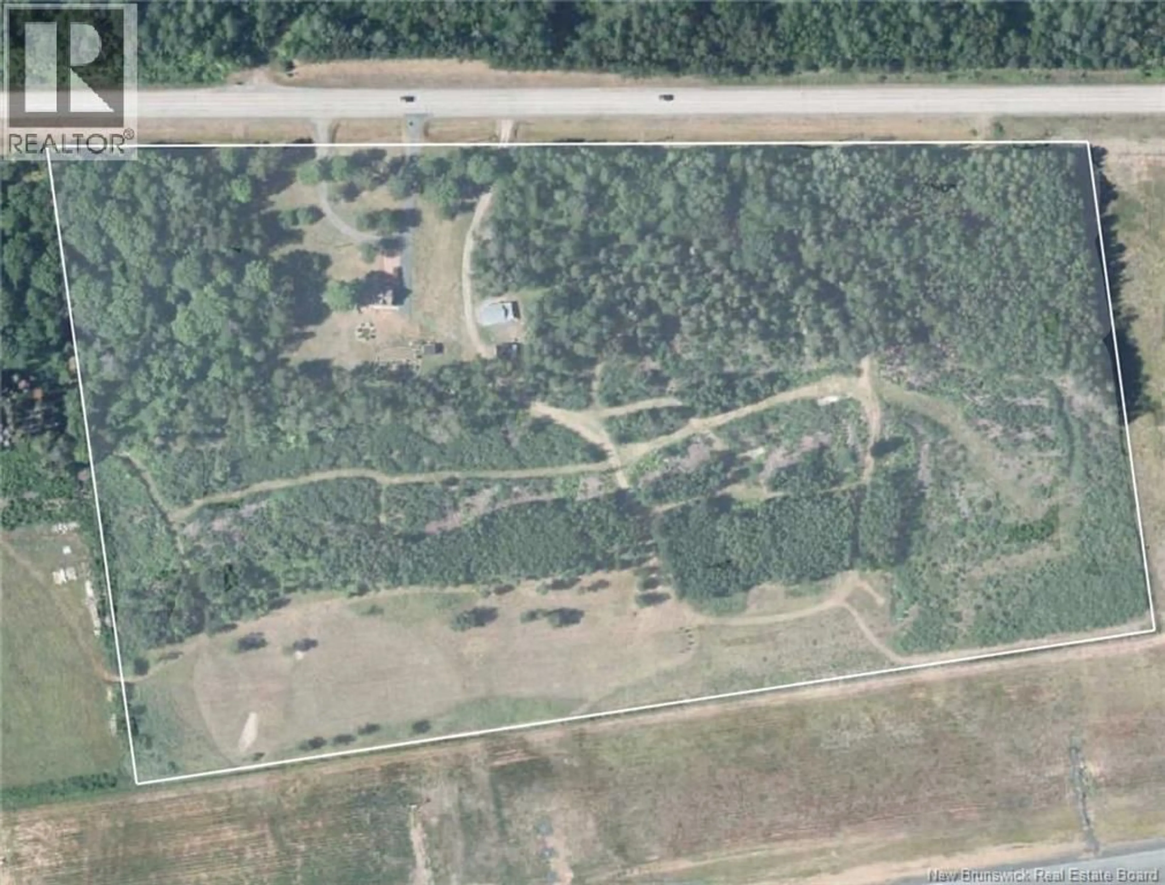 A pic from outside/outdoor area/front of a property/back of a property/a pic from drone, street for 2975 ROUTE 180, South Tetagouche New Brunswick E2A7B9