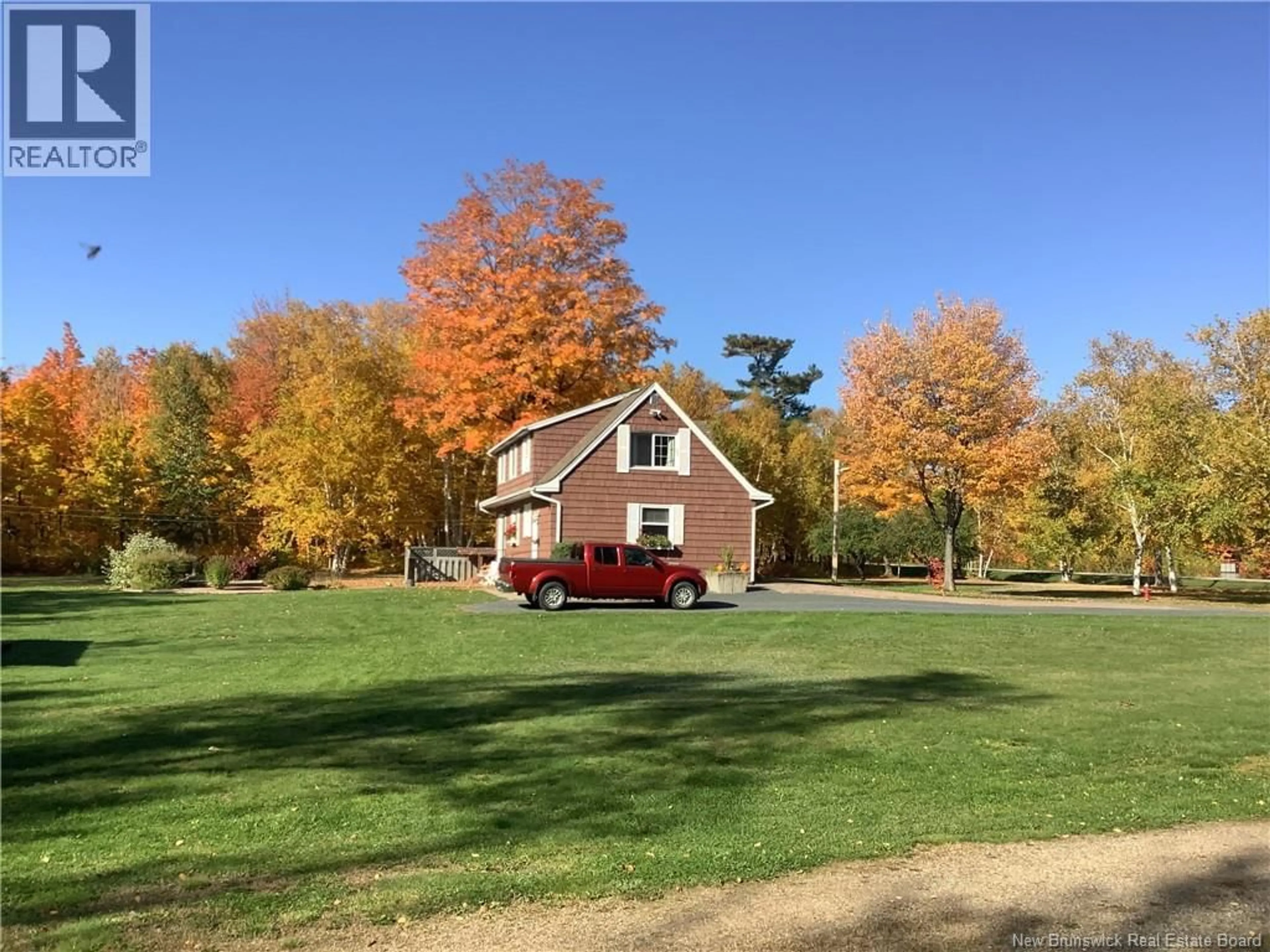 A pic from outside/outdoor area/front of a property/back of a property/a pic from drone, street for 2975 ROUTE 180, South Tetagouche New Brunswick E2A7B9