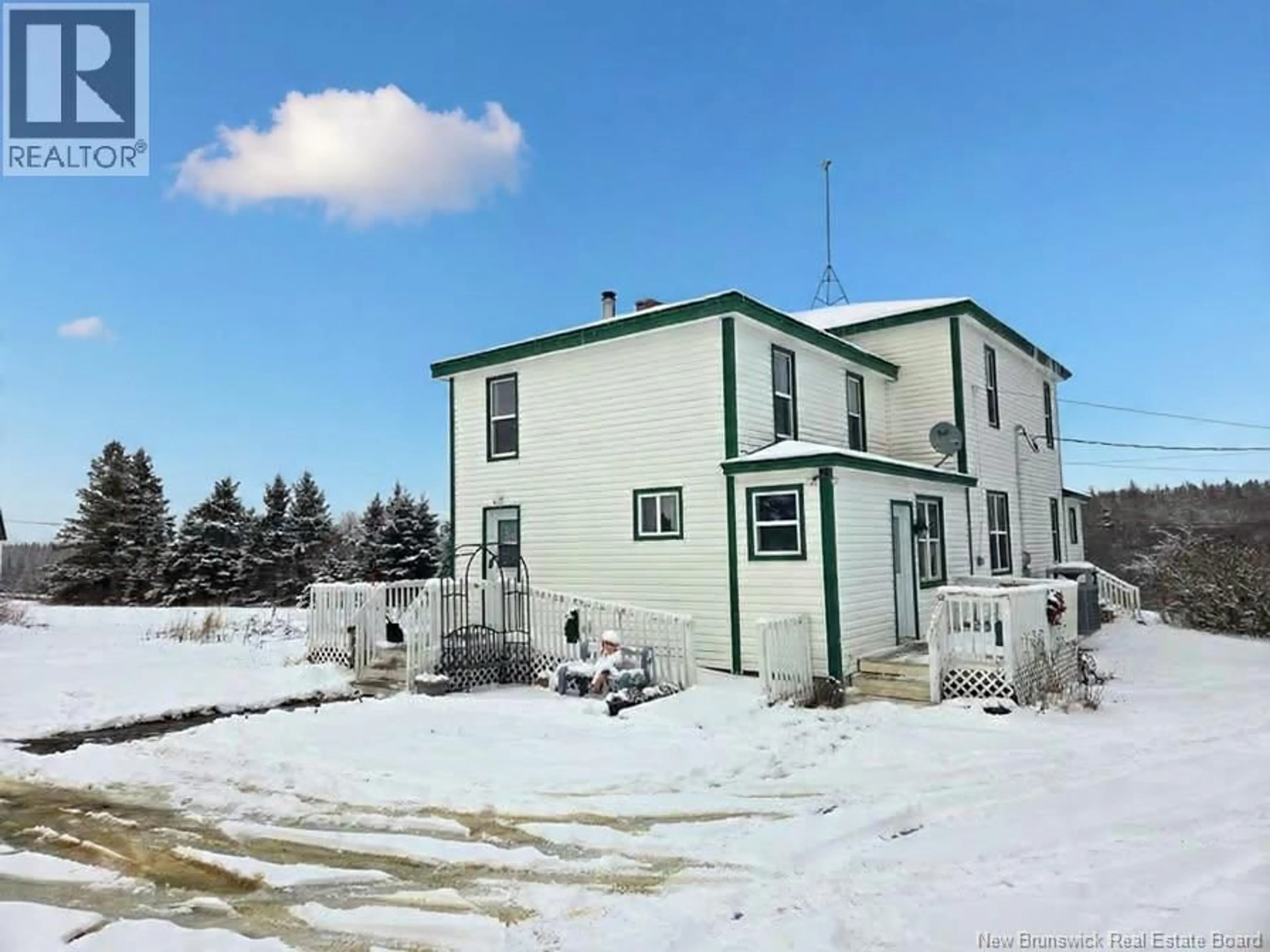 A pic from outside/outdoor area/front of a property/back of a property/a pic from drone, building for 3758 ROUTE 490, Gladeside New Brunswick E1G3V1