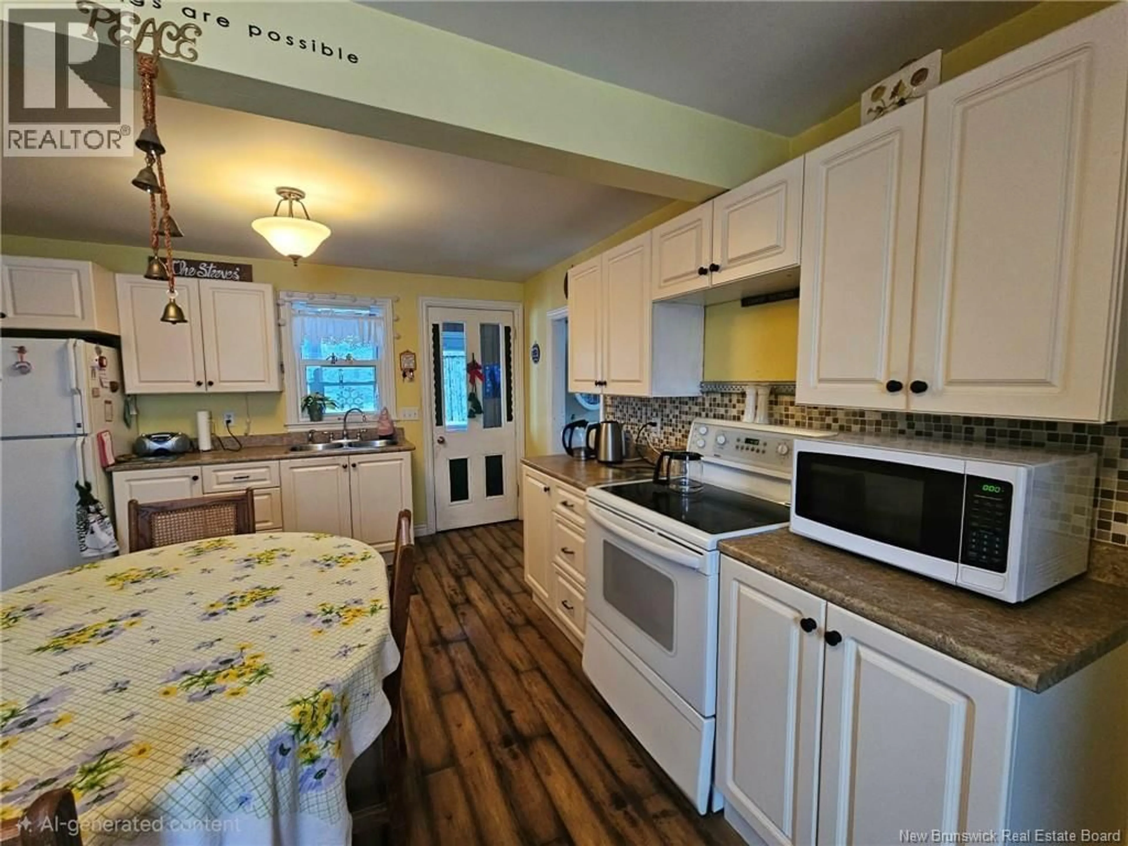 Open concept kitchen, ceramic/tile floor for 3758 ROUTE 490, Gladeside New Brunswick E1G3V1