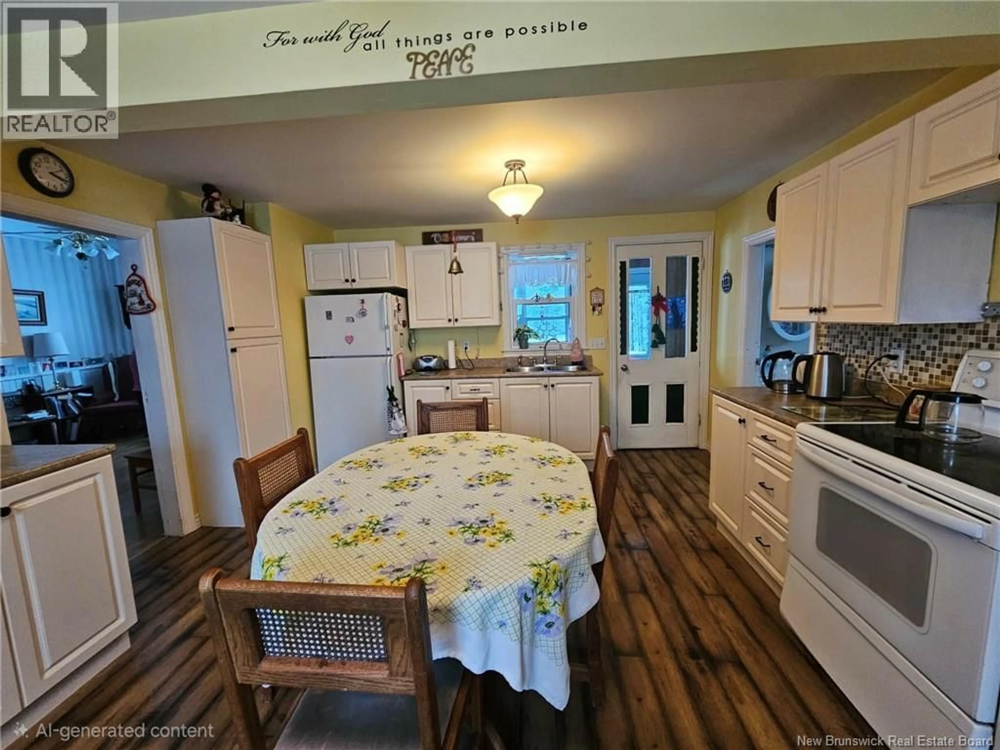 Open concept kitchen, unknown for 3758 ROUTE 490, Gladeside New Brunswick E1G3V1
