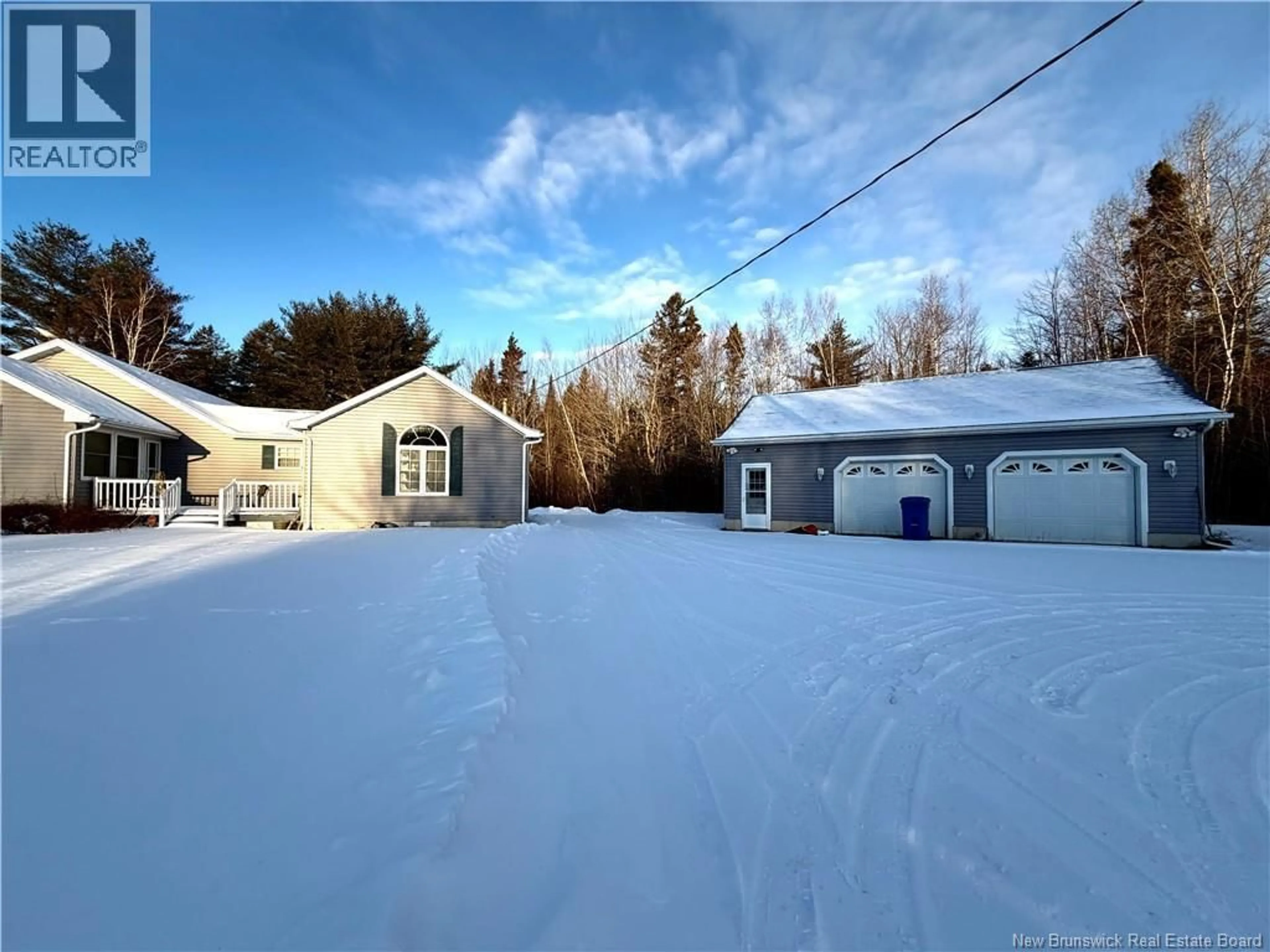 A pic from outside/outdoor area/front of a property/back of a property/a pic from drone, street for 1265 HWY 118, White Rapids New Brunswick E9B1B5