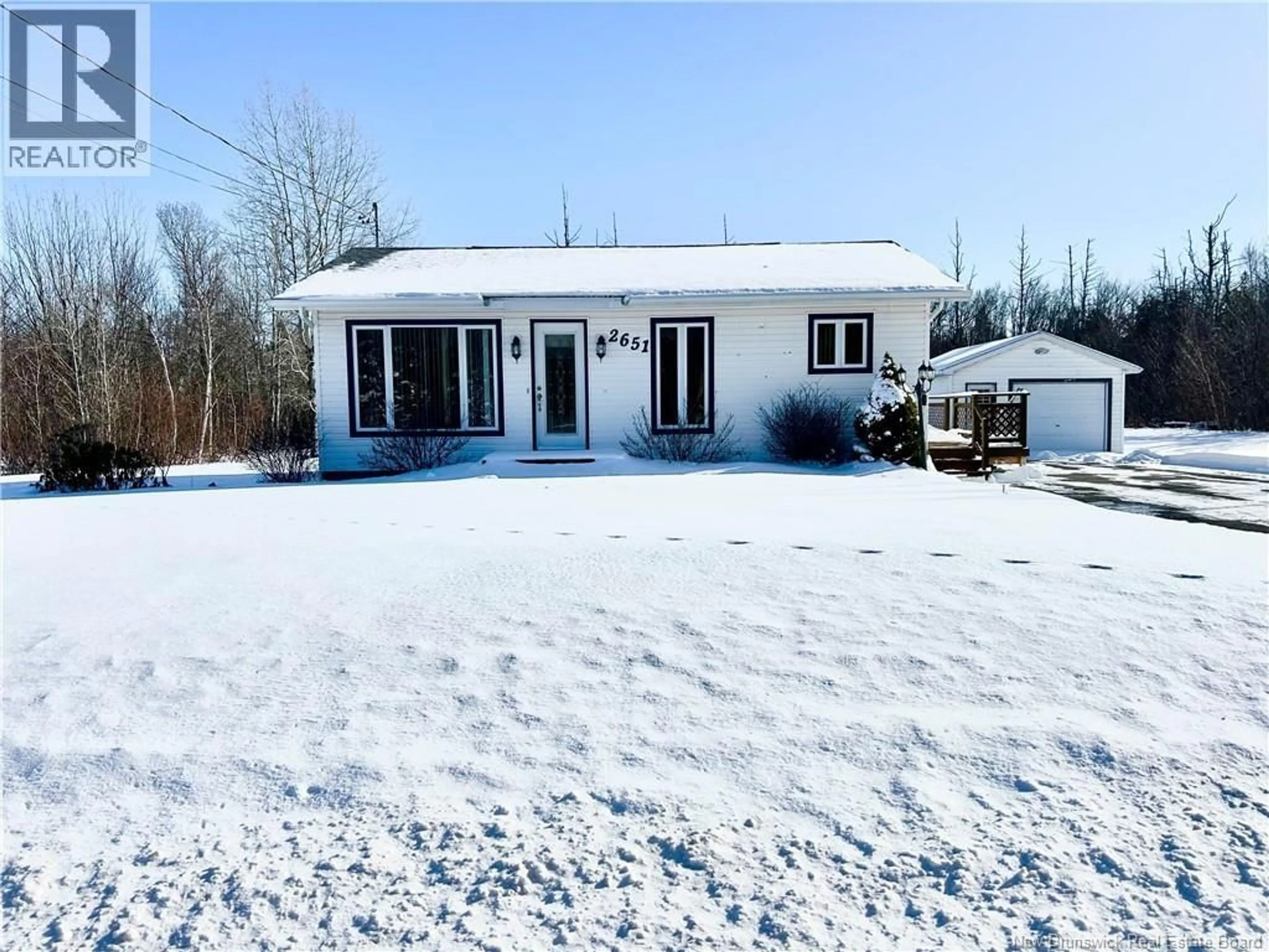 A pic from outside/outdoor area/front of a property/back of a property/a pic from drone, street for 2651 335 ROUTE, Évangéline New Brunswick E8P1S8