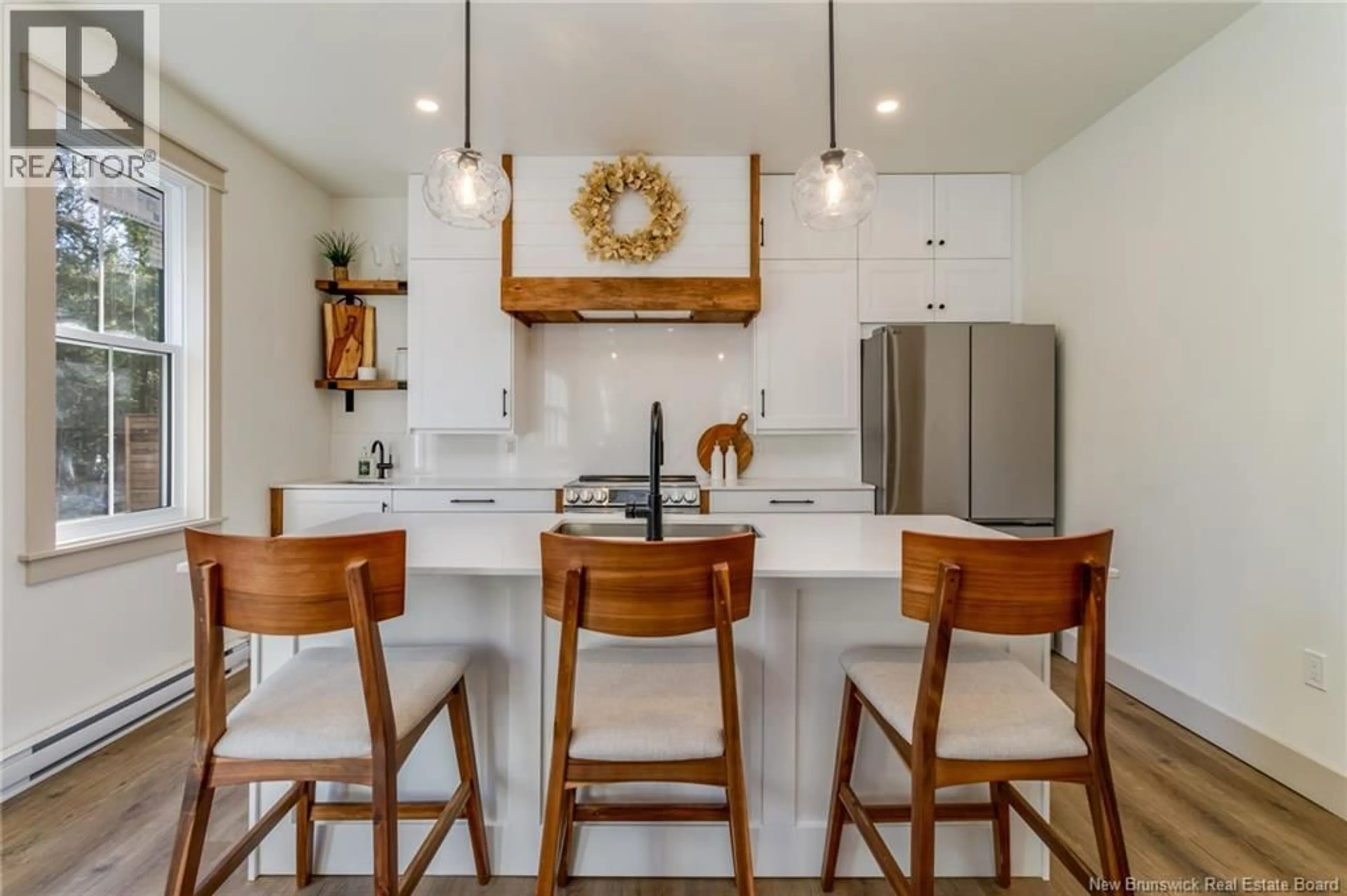 Open concept kitchen, ceramic/tile floor for 87 CHATEAU DRIVE, McLeod Hill New Brunswick E3G5X6