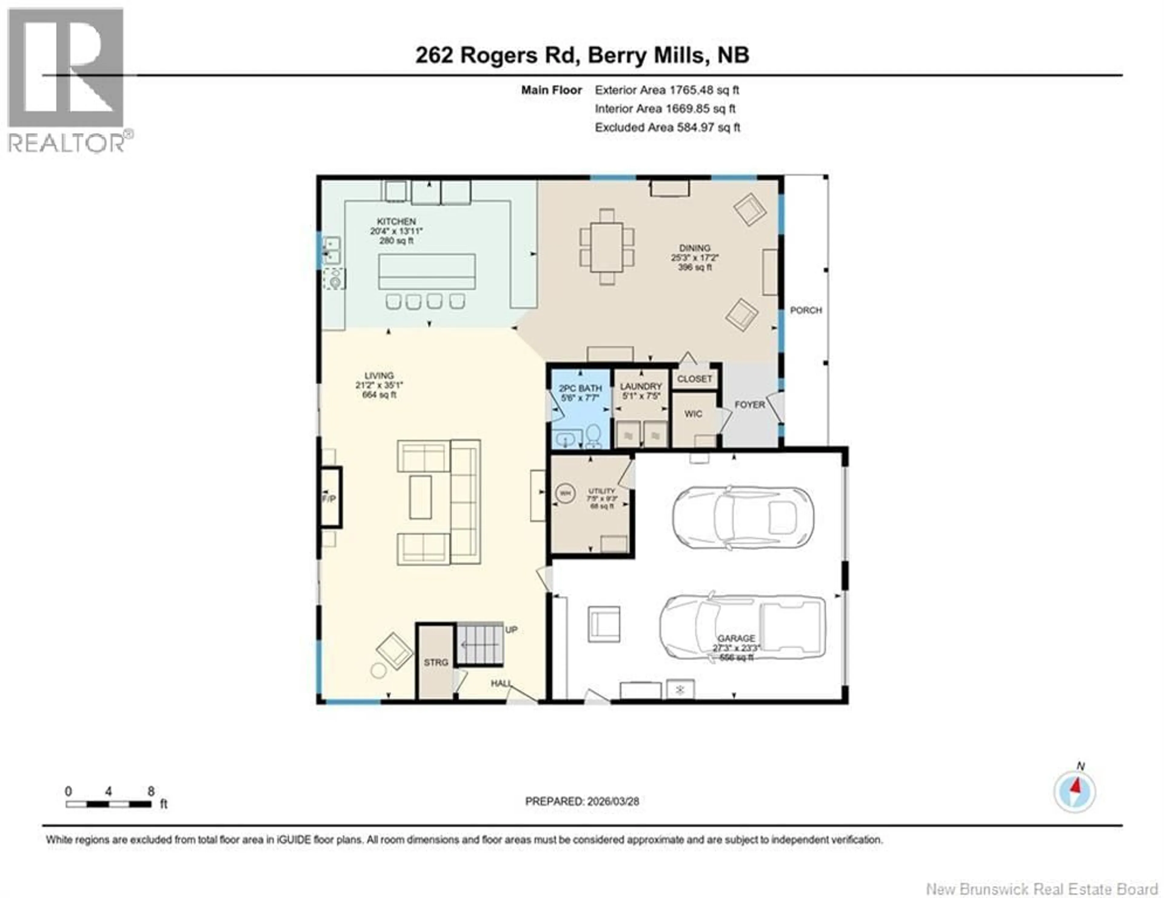 Floor plan for 262 ROGERS, Berry Mills New Brunswick E1G2N5