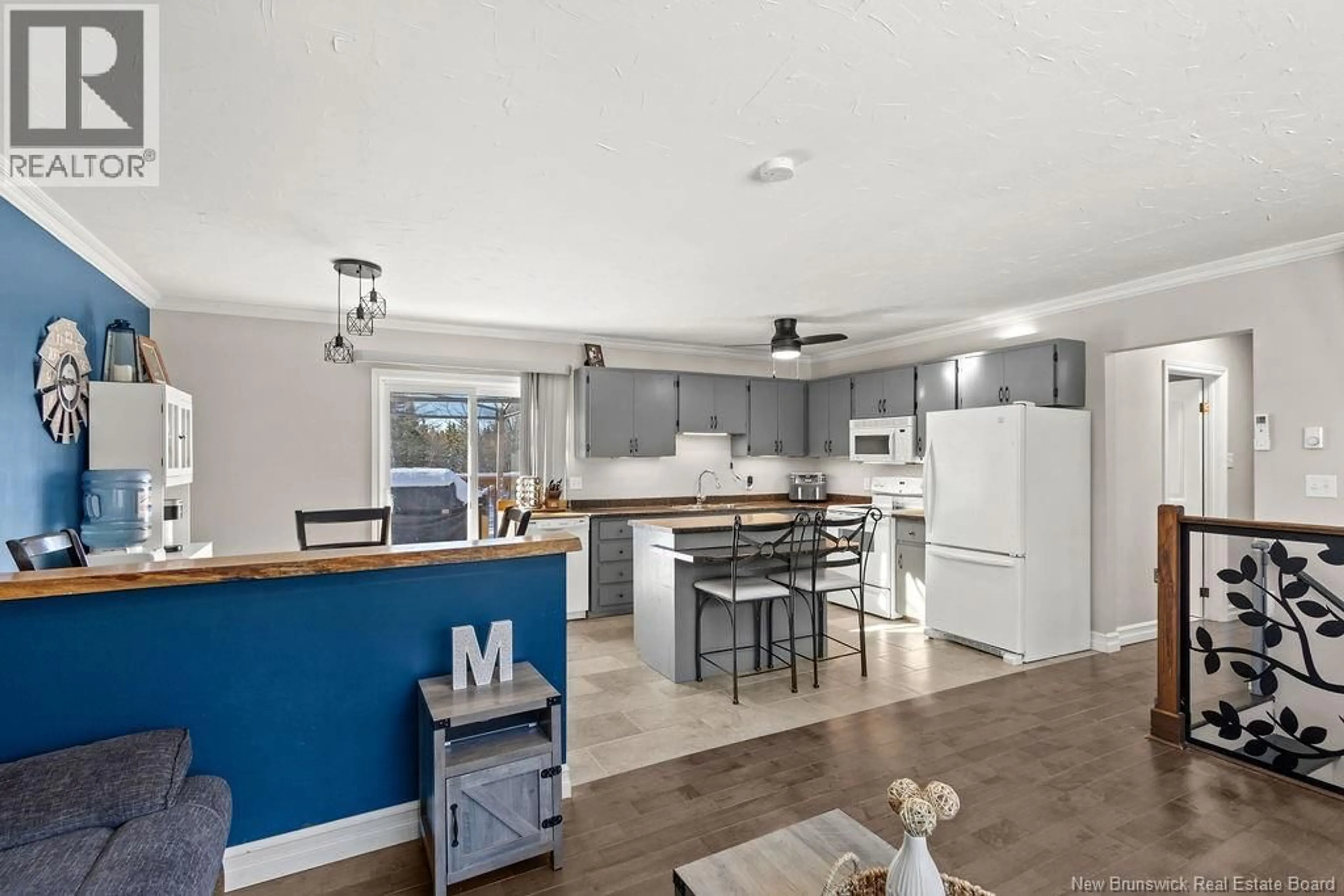 Open concept kitchen, ceramic/tile floor for 12492 HWY 430, Chaplin Island Road New Brunswick E1V4Z1