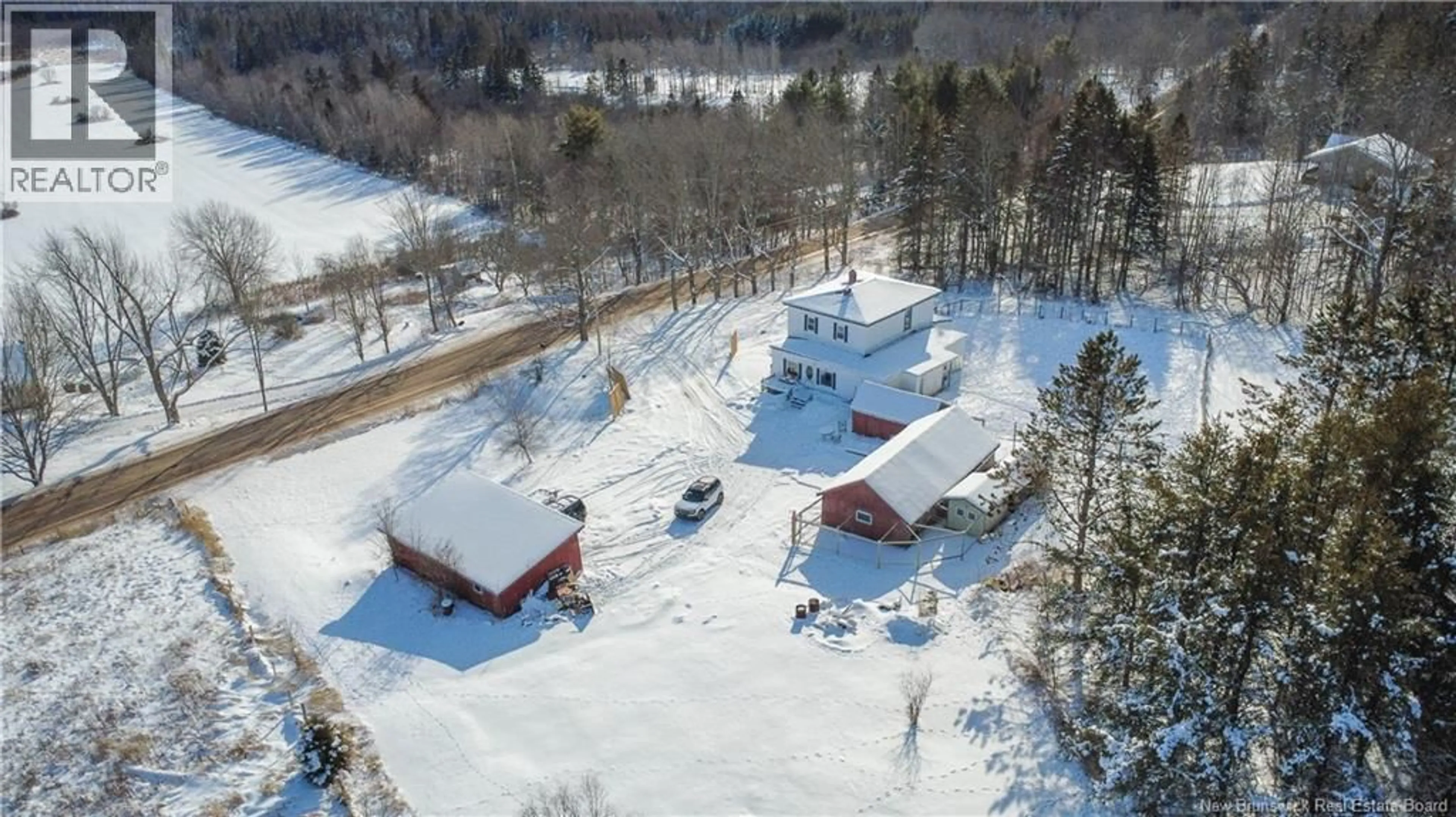 A pic from outside/outdoor area/front of a property/back of a property/a pic from drone, unknown for 1548 ROUTE 870, Belleisle Creek New Brunswick E5P1H8