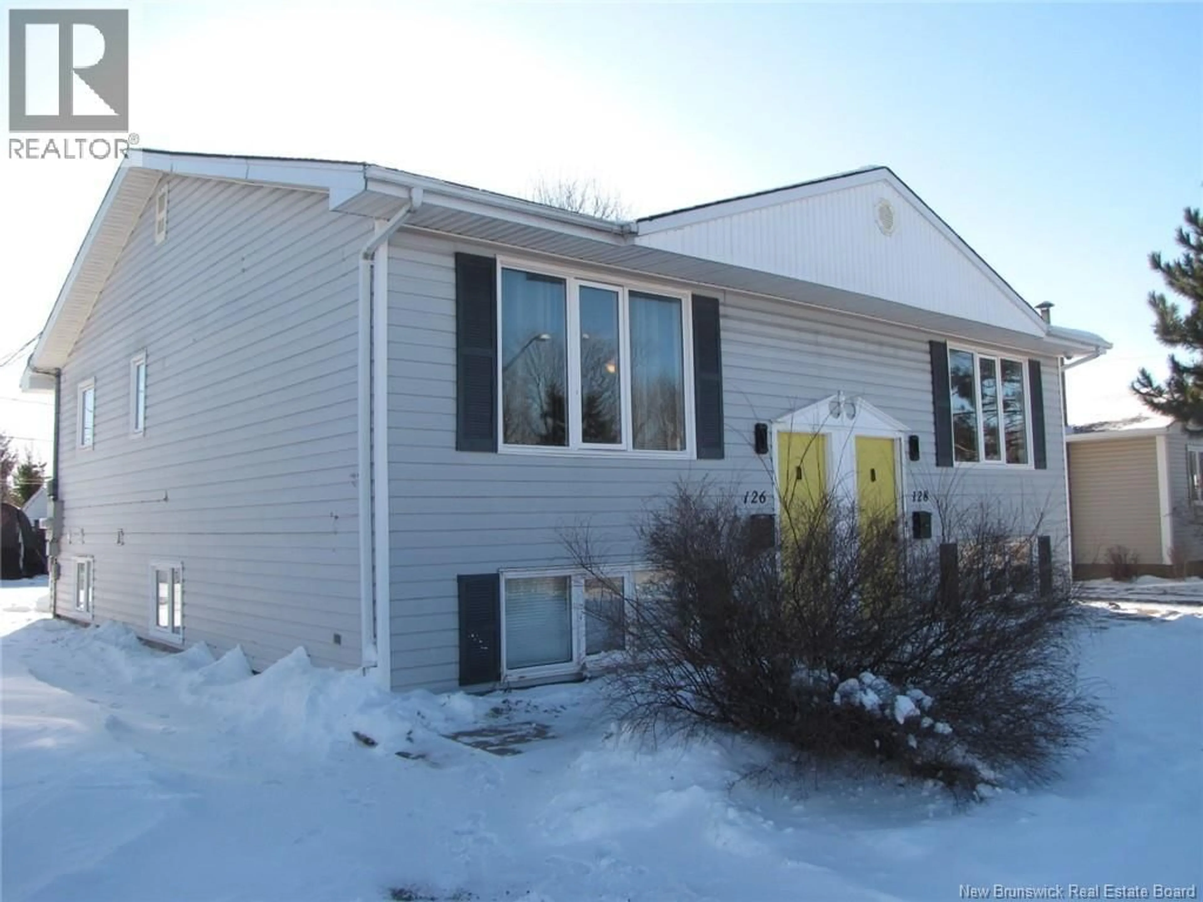 Home with vinyl exterior material, street for 126-128 MAGELLAN DRIVE, Moncton New Brunswick E1A6C9