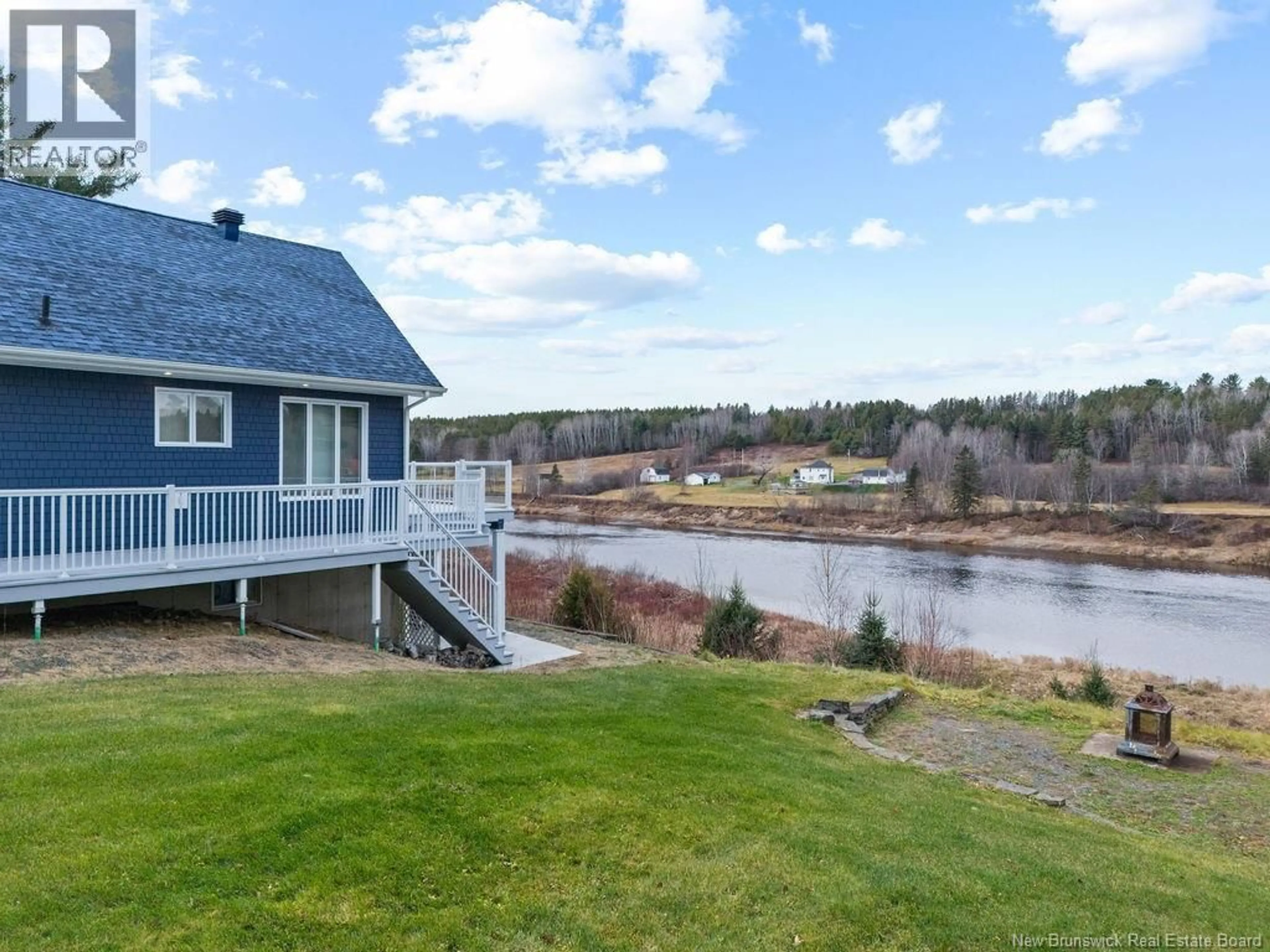 A pic from outside/outdoor area/front of a property/back of a property/a pic from drone, water/lake/river/ocean view for 1135 BROPHY ROAD, Upper Blackville New Brunswick E9B1P8