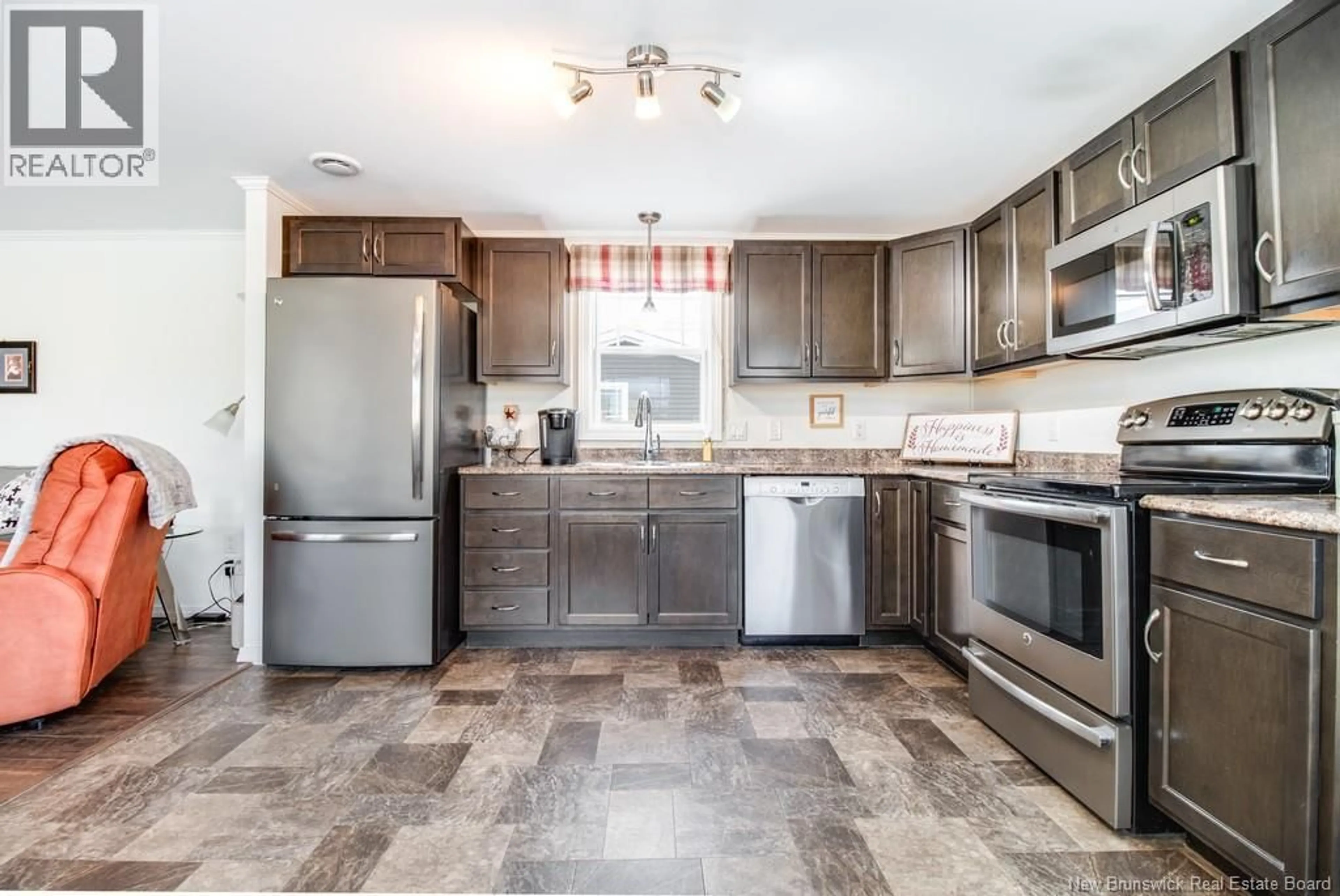 Open concept kitchen, ceramic/tile floor for 52 CARR LANE, Jacksonville New Brunswick E7M0G2