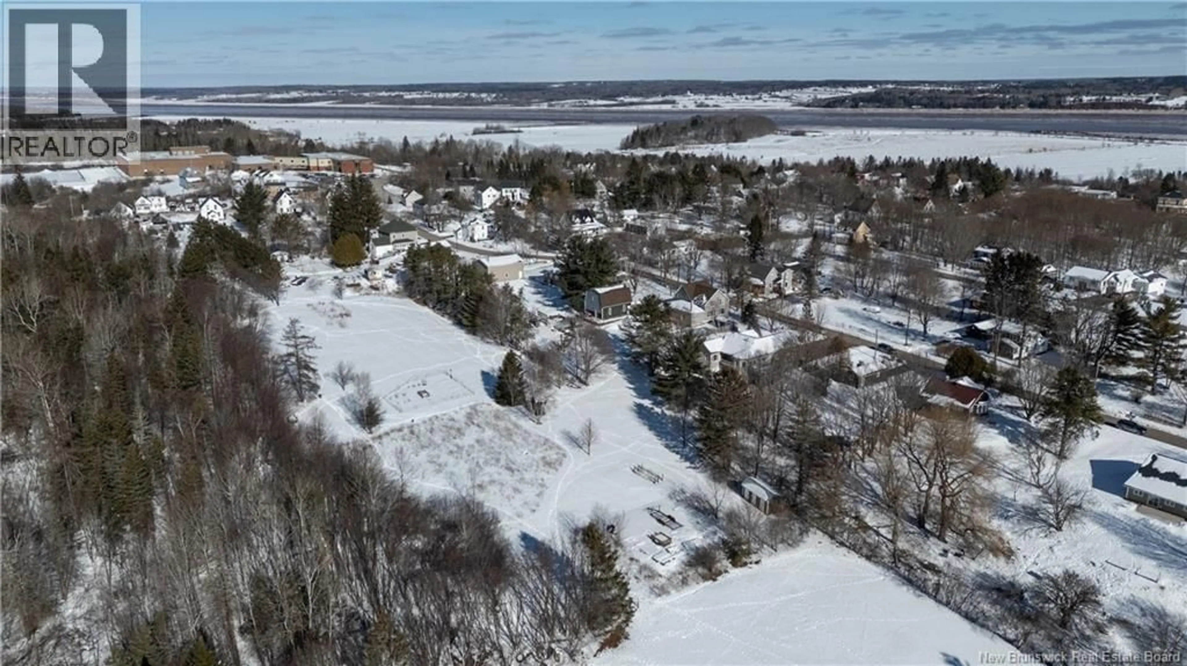 A pic from outside/outdoor area/front of a property/back of a property/a pic from drone, water/lake/river/ocean view for 61 CENTRAL AVENUE, Hillsborough New Brunswick E4H2S4