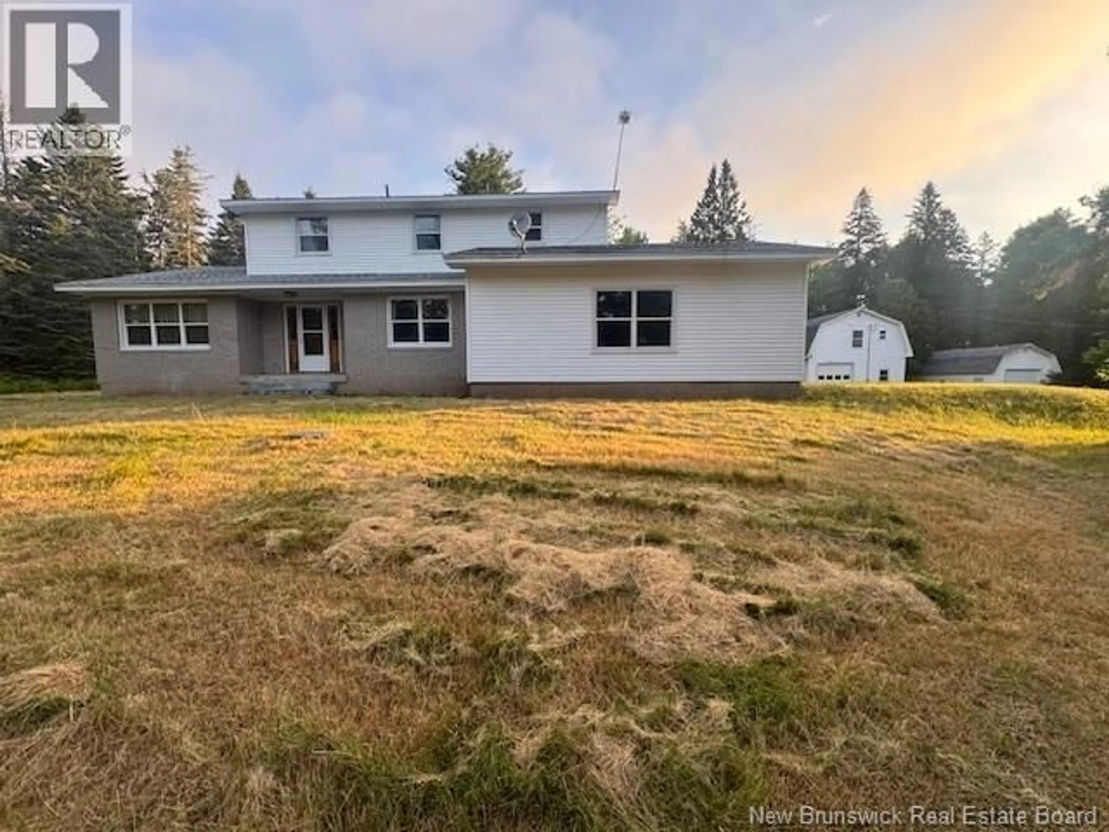 A pic from outside/outdoor area/front of a property/back of a property/a pic from drone, unknown for 195 MORTON ROAD, Wheaton Settlement New Brunswick E4Z3V1