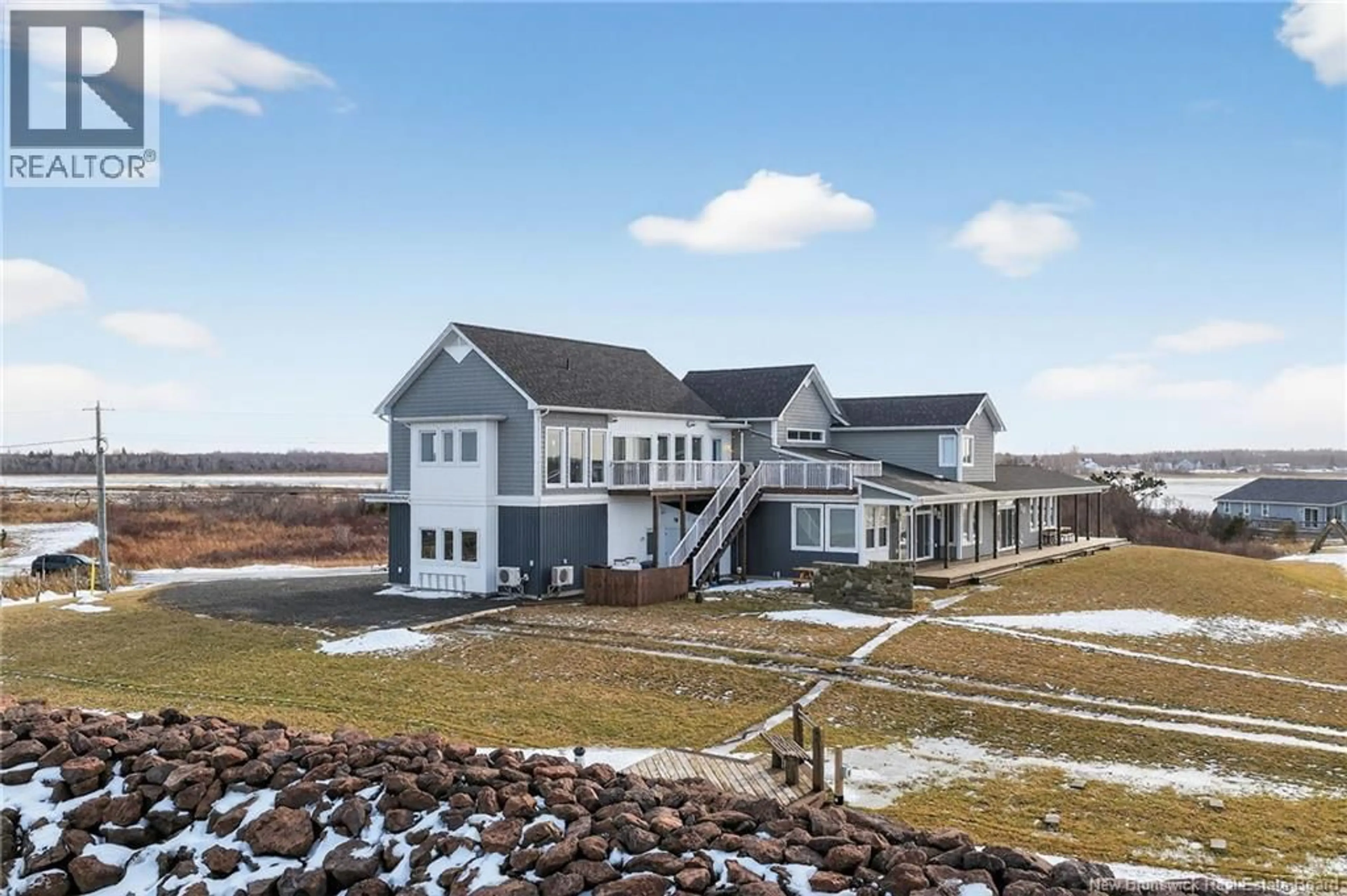 A pic from outside/outdoor area/front of a property/back of a property/a pic from drone, building for 75 P'TIT BARACHOIS ROAD, Grand-Barachois New Brunswick E4P7Y2