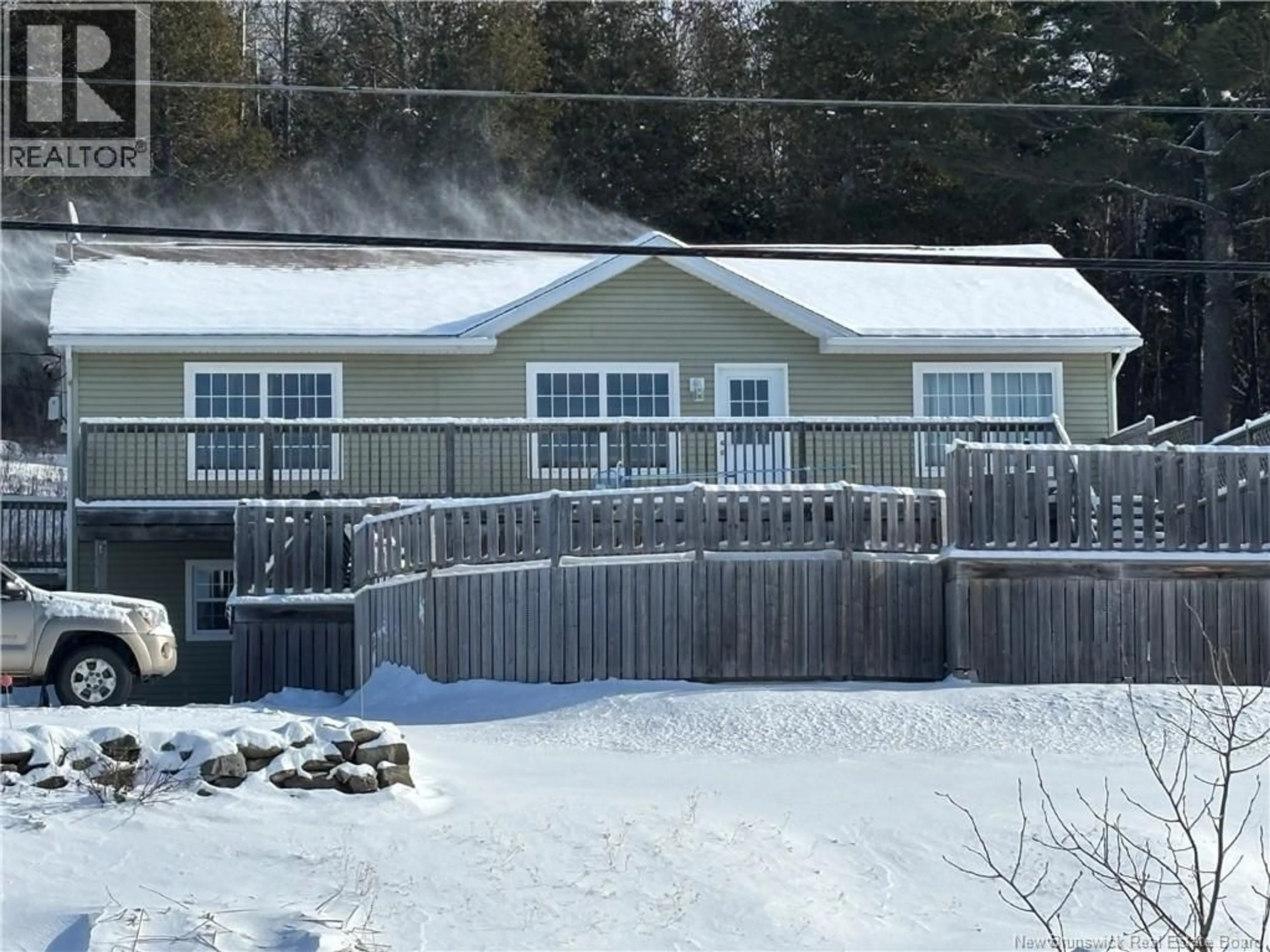 A pic from outside/outdoor area/front of a property/back of a property/a pic from drone, building for 4506 HWY 102, Upper Kingsclear New Brunswick E3E1N3