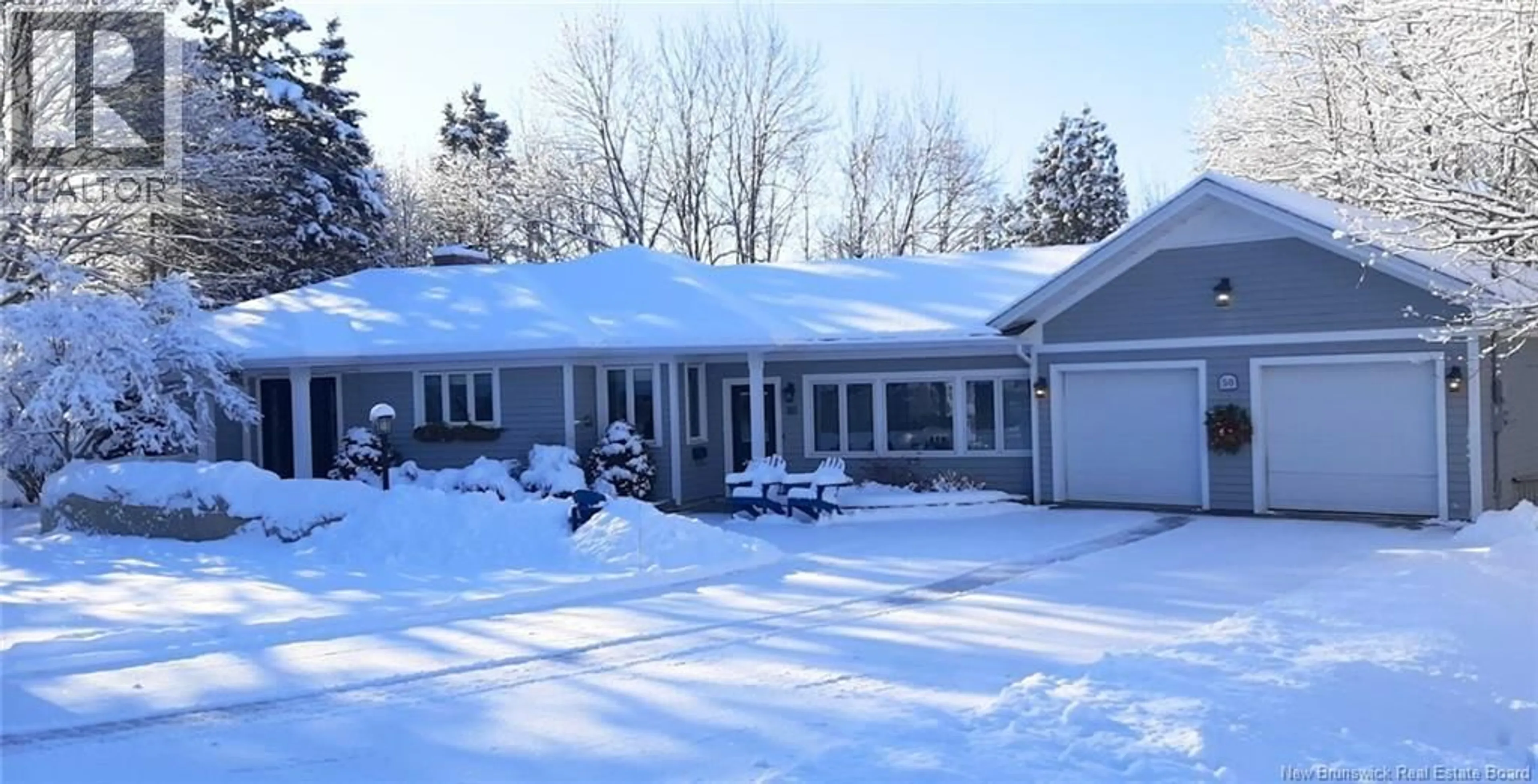 Home with vinyl exterior material, street for 50 BIRCH CRESCENT, Rothesay New Brunswick E2H1S6