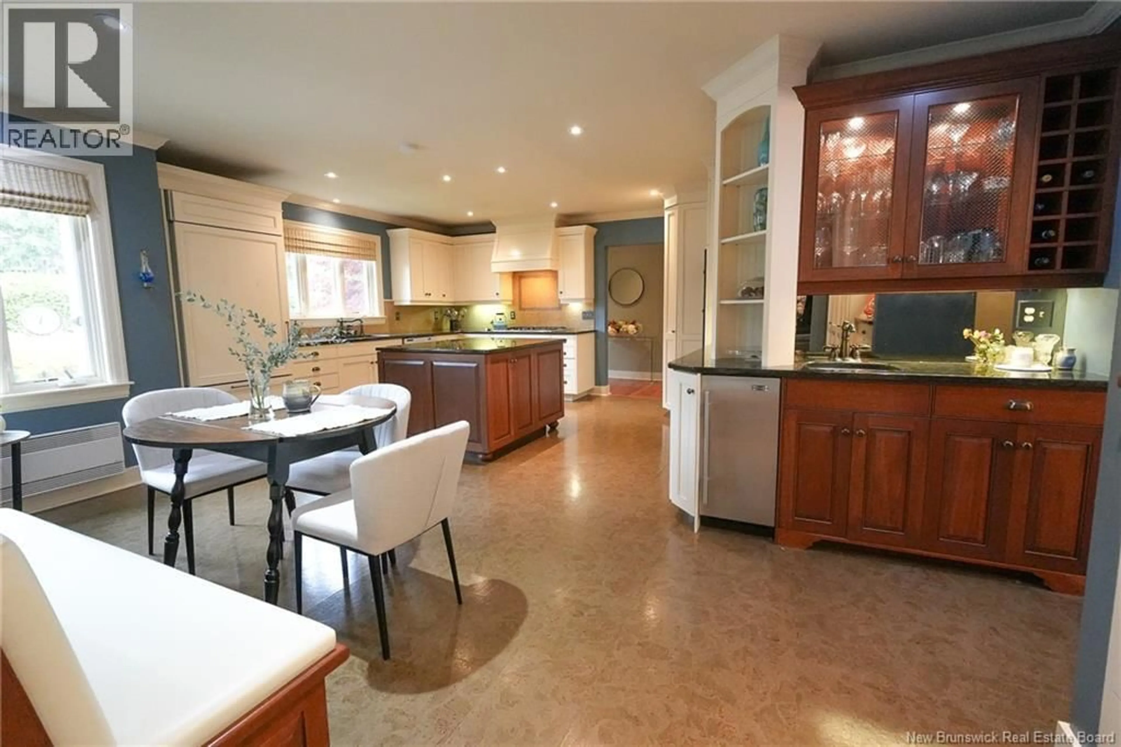 Open concept kitchen, ceramic/tile floor for 50 BIRCH CRESCENT, Rothesay New Brunswick E2H1S6