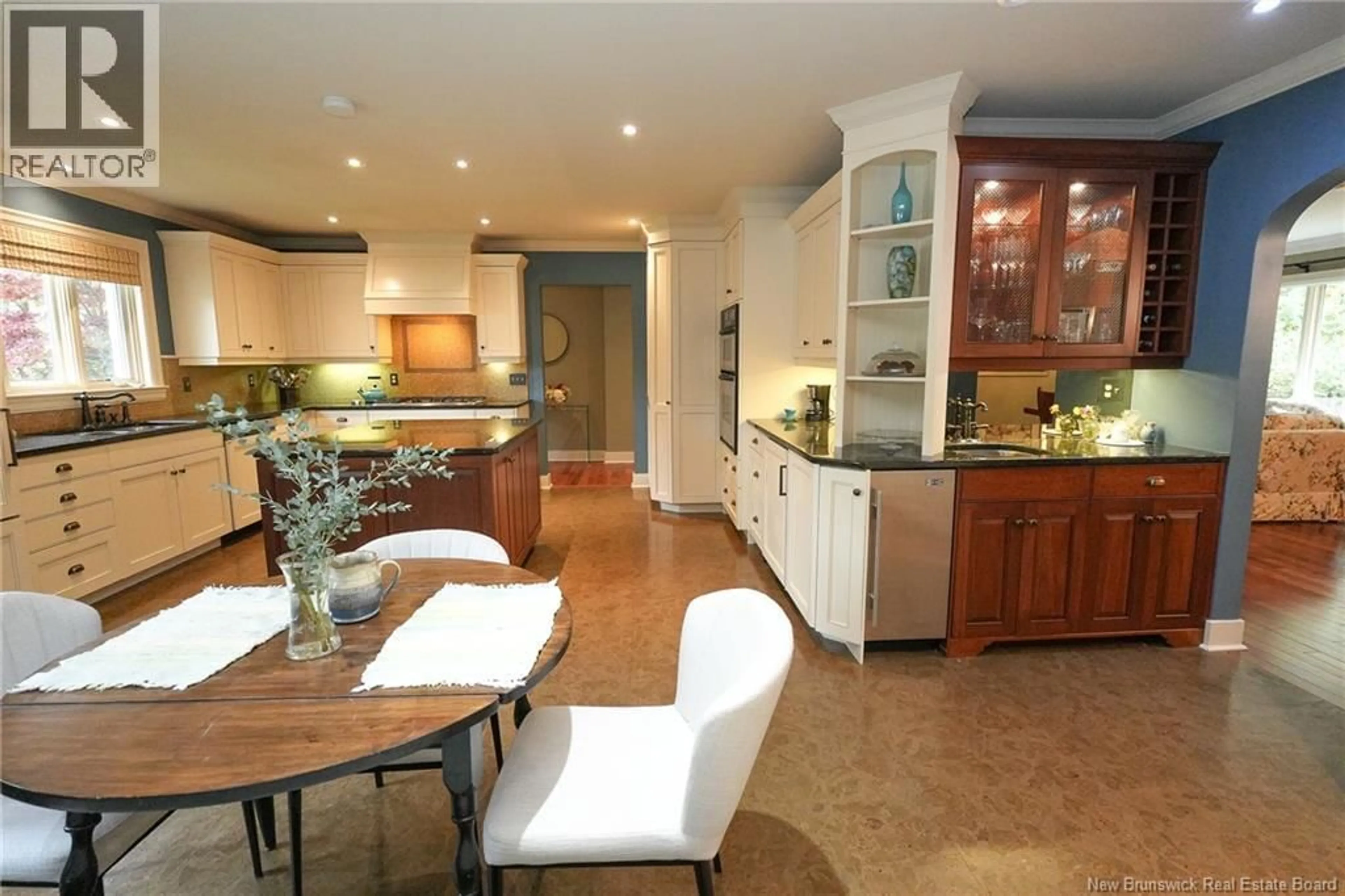 Open concept kitchen, ceramic/tile floor for 50 BIRCH CRESCENT, Rothesay New Brunswick E2H1S6