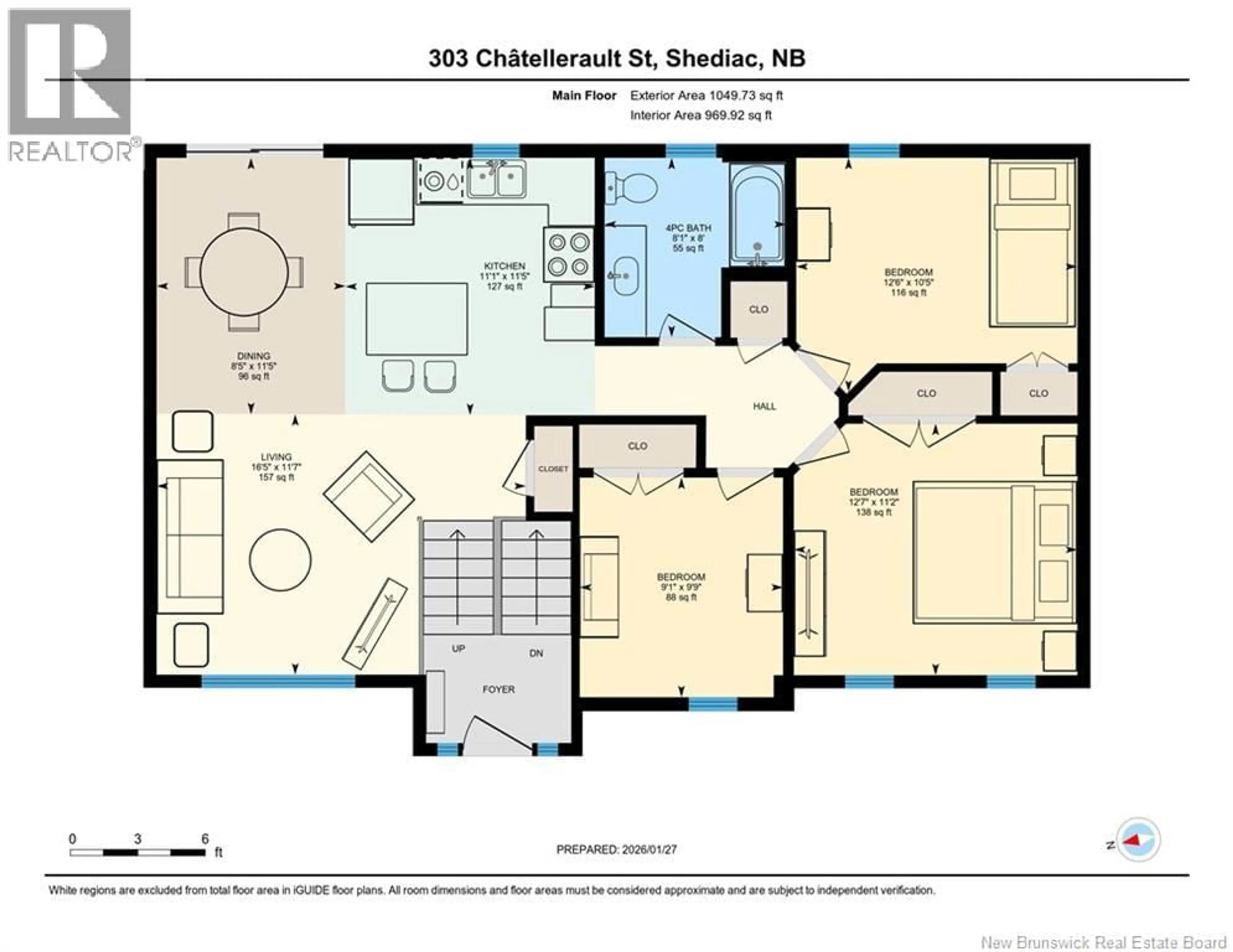 Floor plan for 303 CHATELLERAULT, Shediac New Brunswick E4P0L3