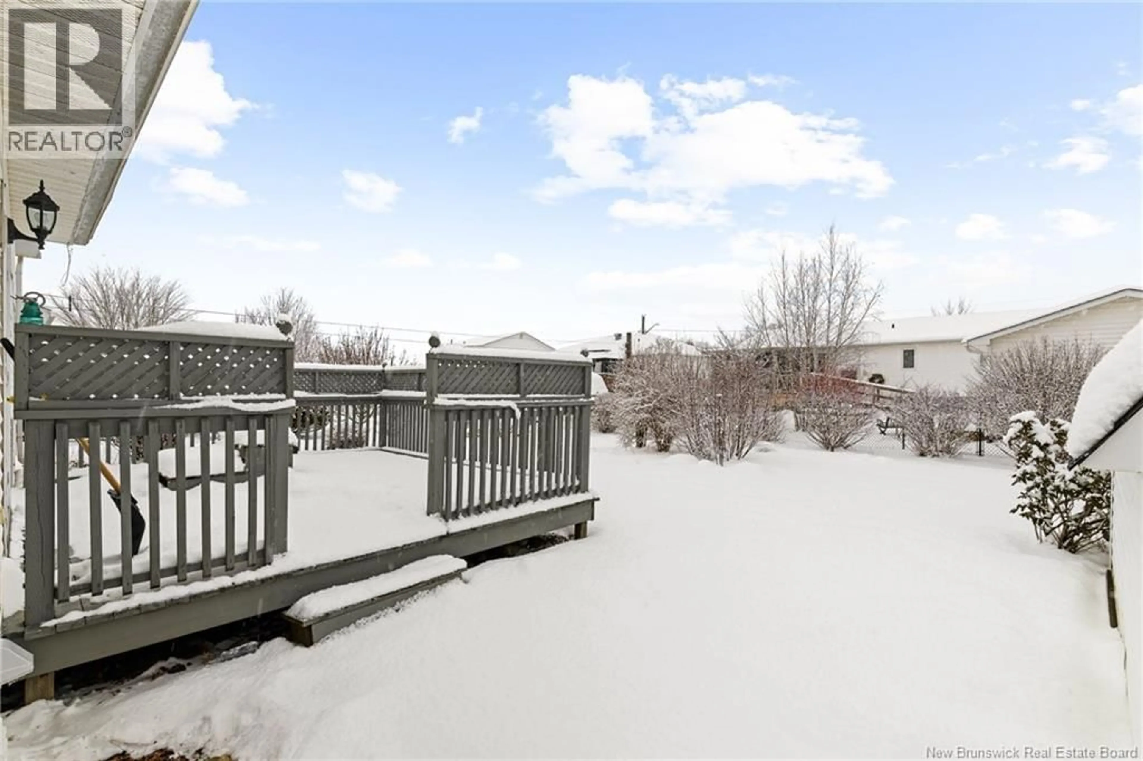 Patio, city buildings view from balcony for 37 SIMPSON COURT, Riverview New Brunswick E1B4P2