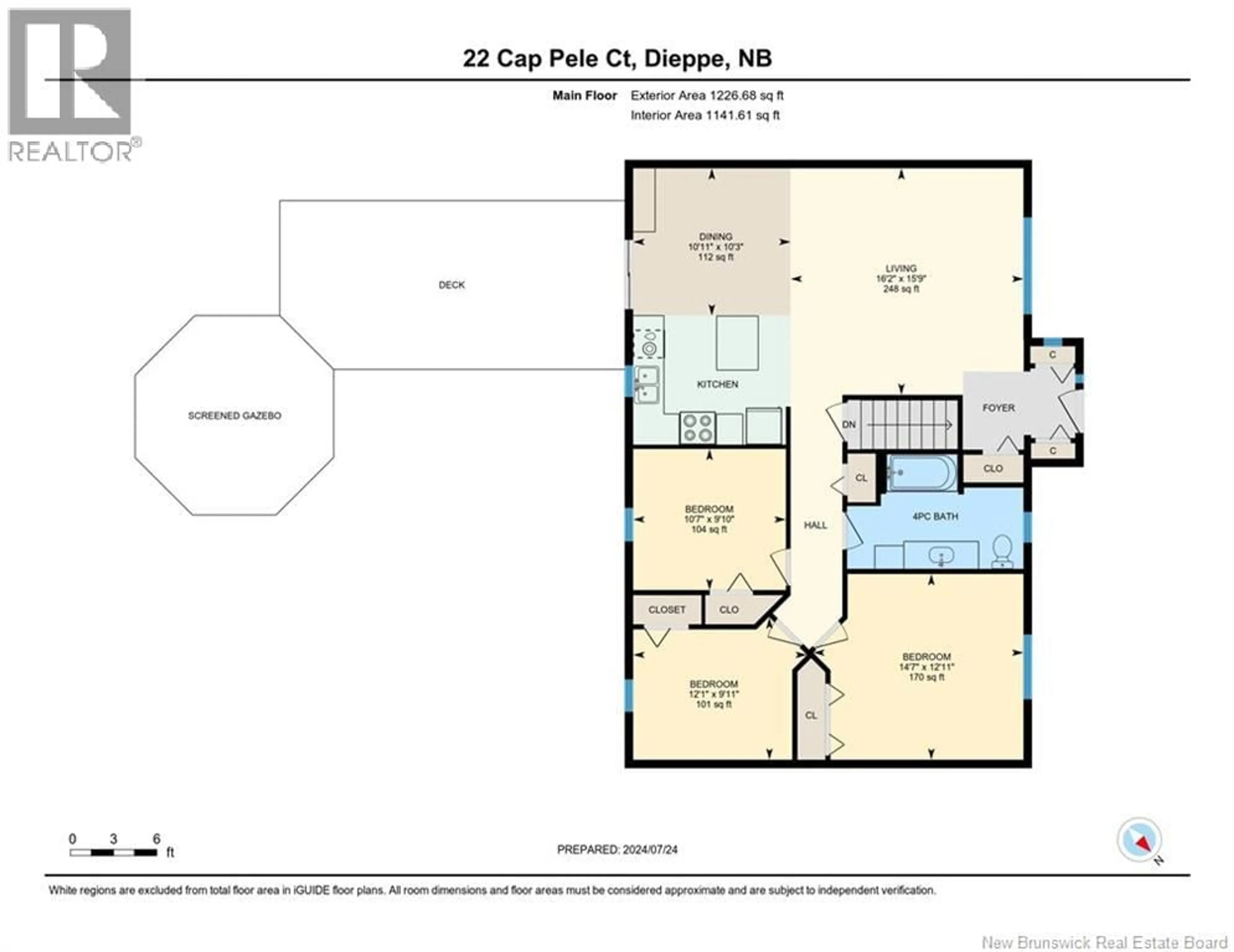 Floor plan for 22 CAP PELE COURT, Dieppe New Brunswick E1A6Z2