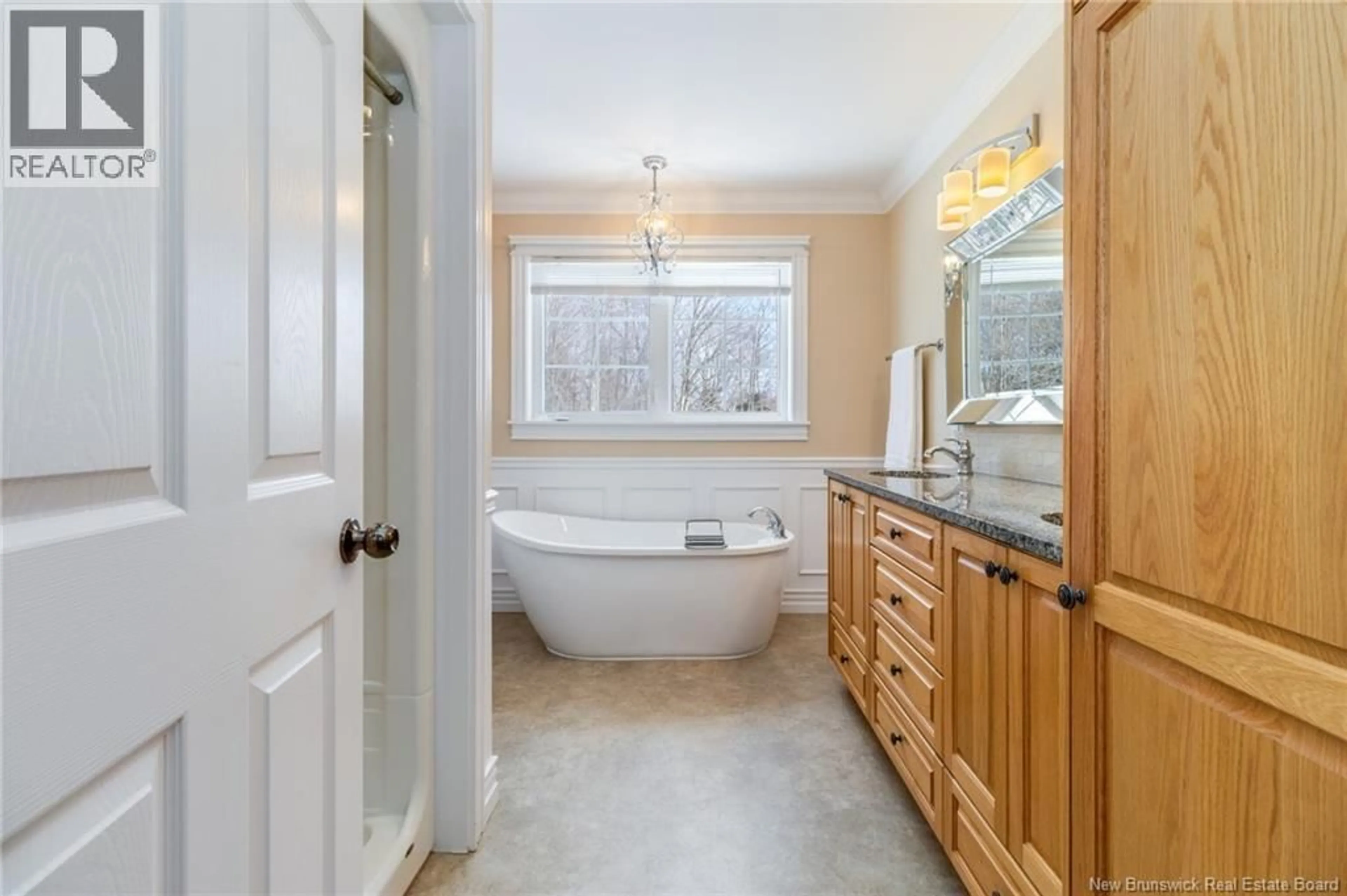 Contemporary bathroom, ceramic/tile floor for 36 ROBBY STREET, Douglas New Brunswick E3G8B4