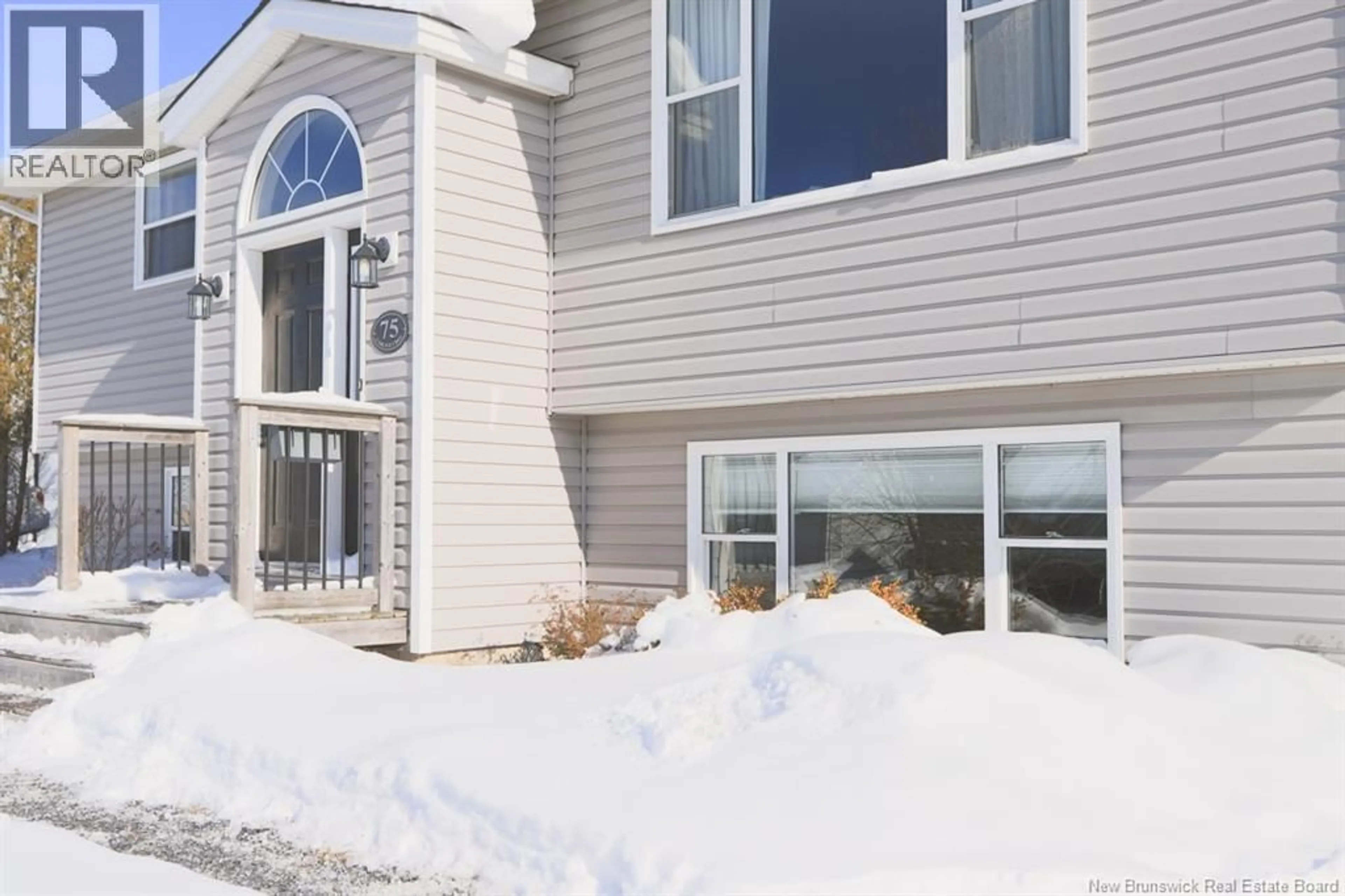 Home with vinyl exterior material, street for 75 CARLILE CRESCENT, Saint John New Brunswick E2J5C3