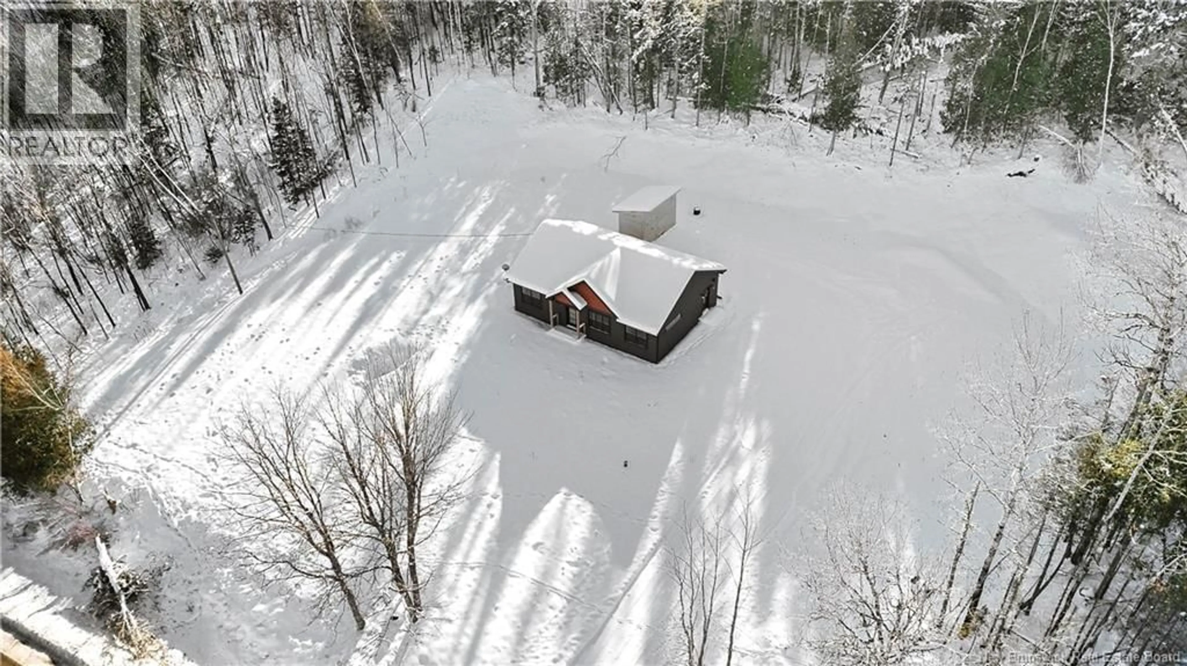 A pic from outside/outdoor area/front of a property/back of a property/a pic from drone, unknown for 6210 ROUTE 101, Blissville New Brunswick E5L2A1