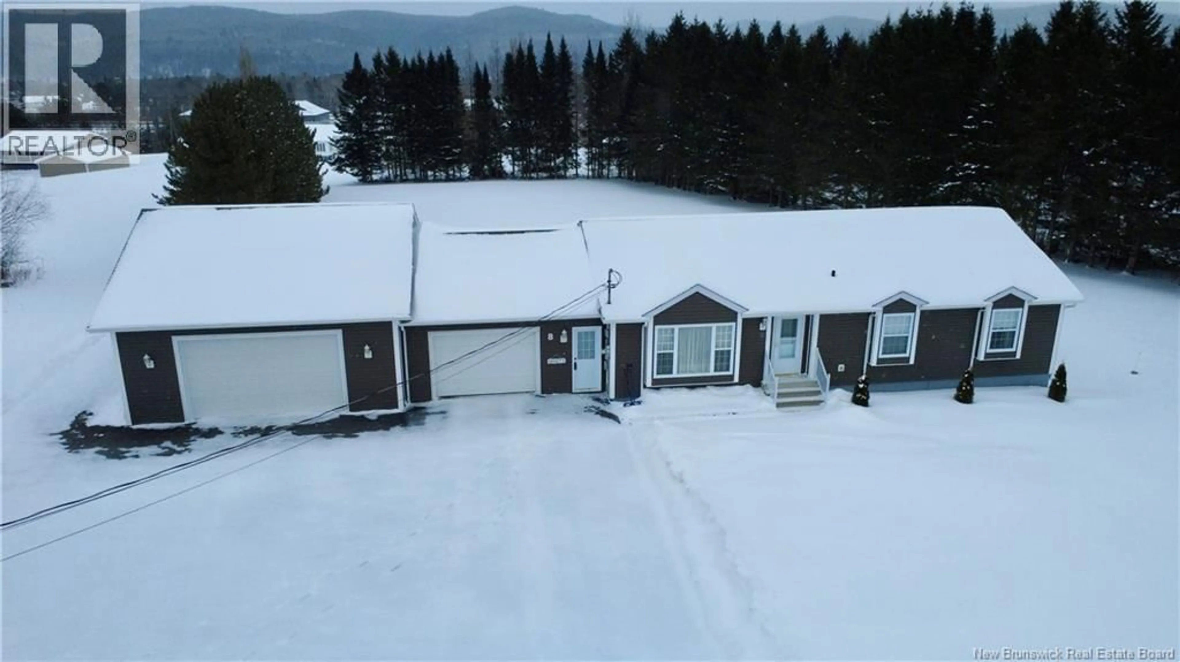 A pic from outside/outdoor area/front of a property/back of a property/a pic from drone, mountain view for 8 KENNEBEC STREET, Perth-Andover New Brunswick E7H2J4